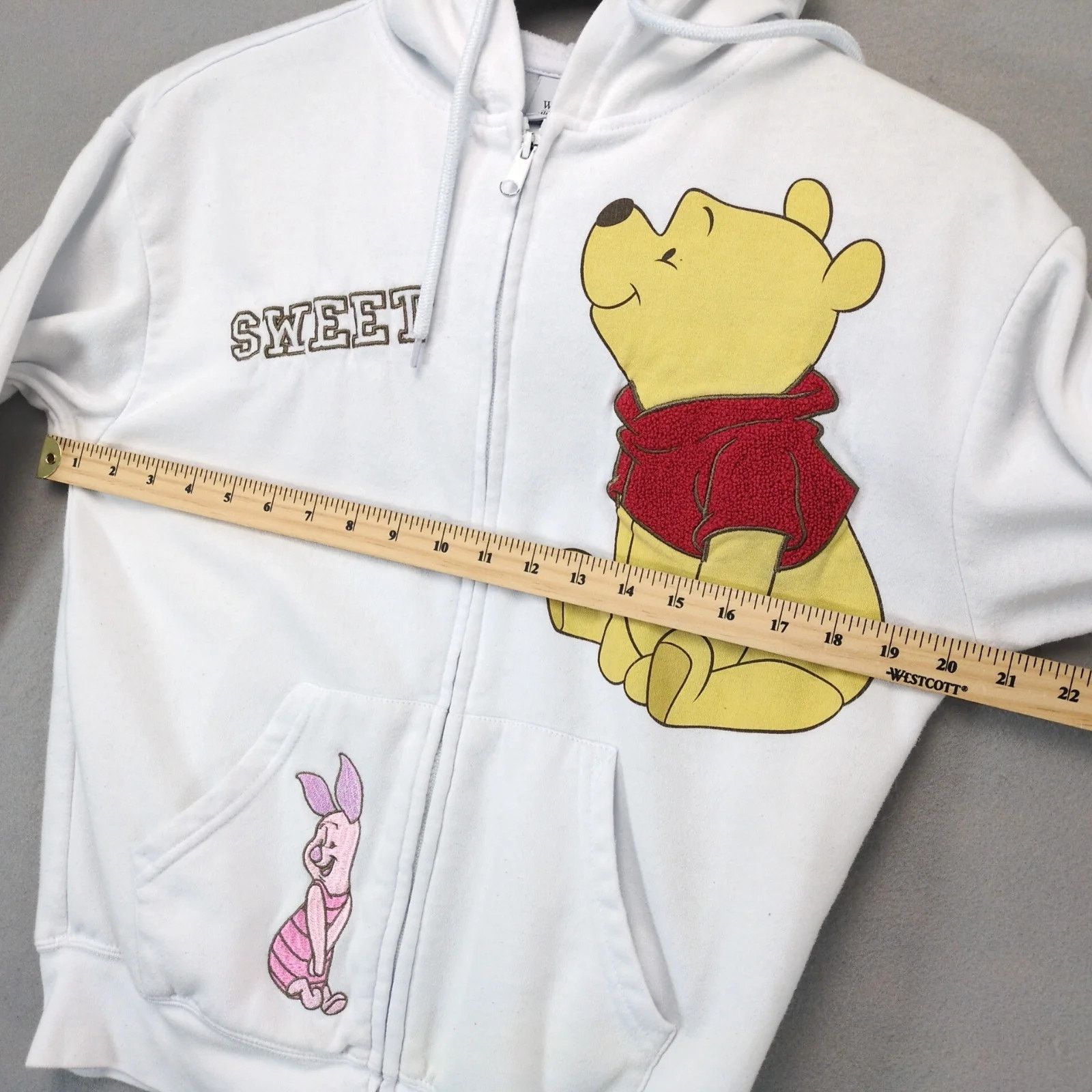 Disney Disney Winnie the Pooh Full Zip Hoodie Jacket Women's XS Size XS / US 0-2 / IT 36-38 - 6 Thumbnail