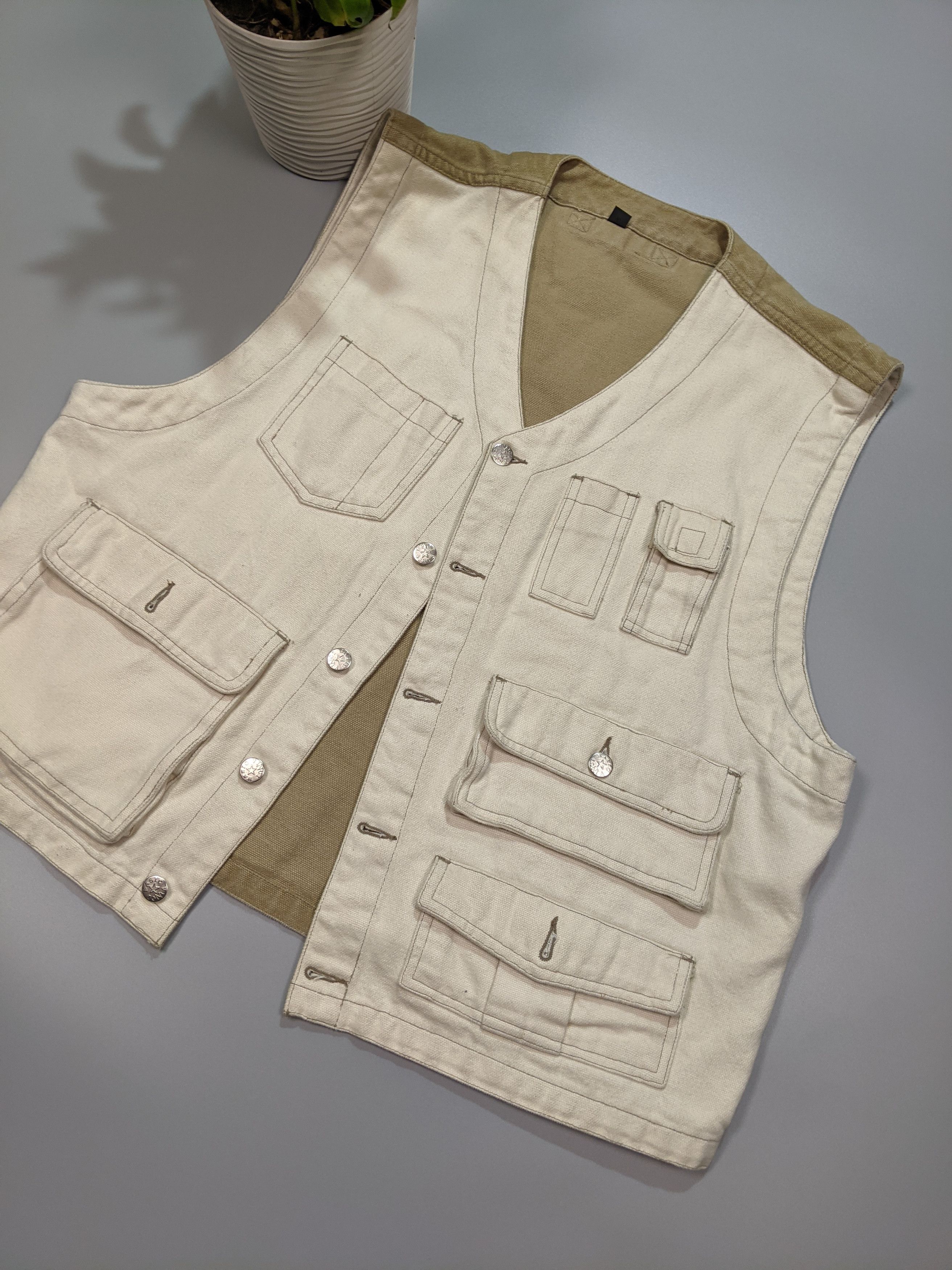 Vinci × Vintage VINCI Biege Sleeveless Vest Size M 48/50 Classic Outdoor Size US M / EU 48-50 / 2 - 2 Thumbnail