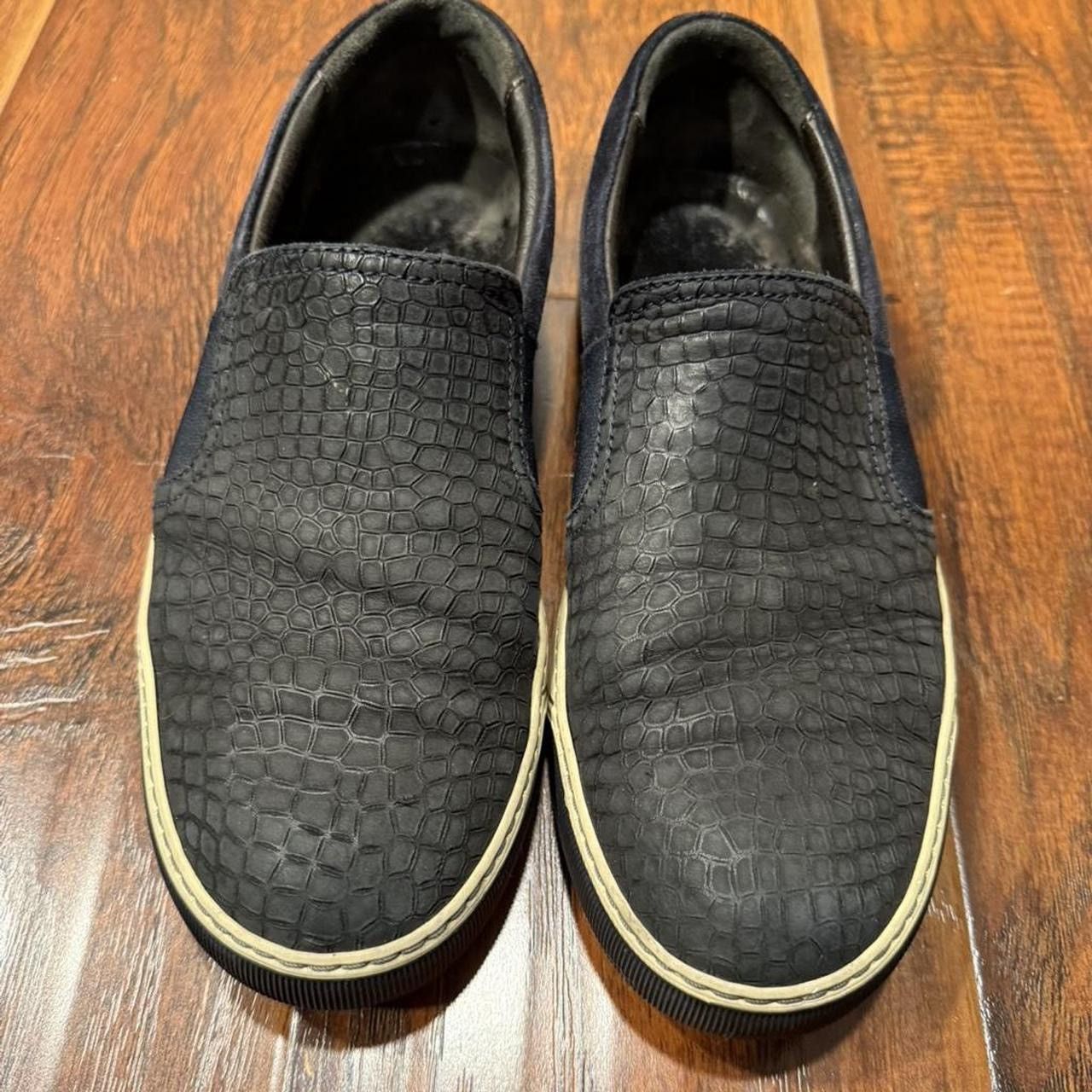 Lanvin Lanvin Black Leather Suede Slip-On Sneakers Size US 6 / EU 39 - 4 Thumbnail