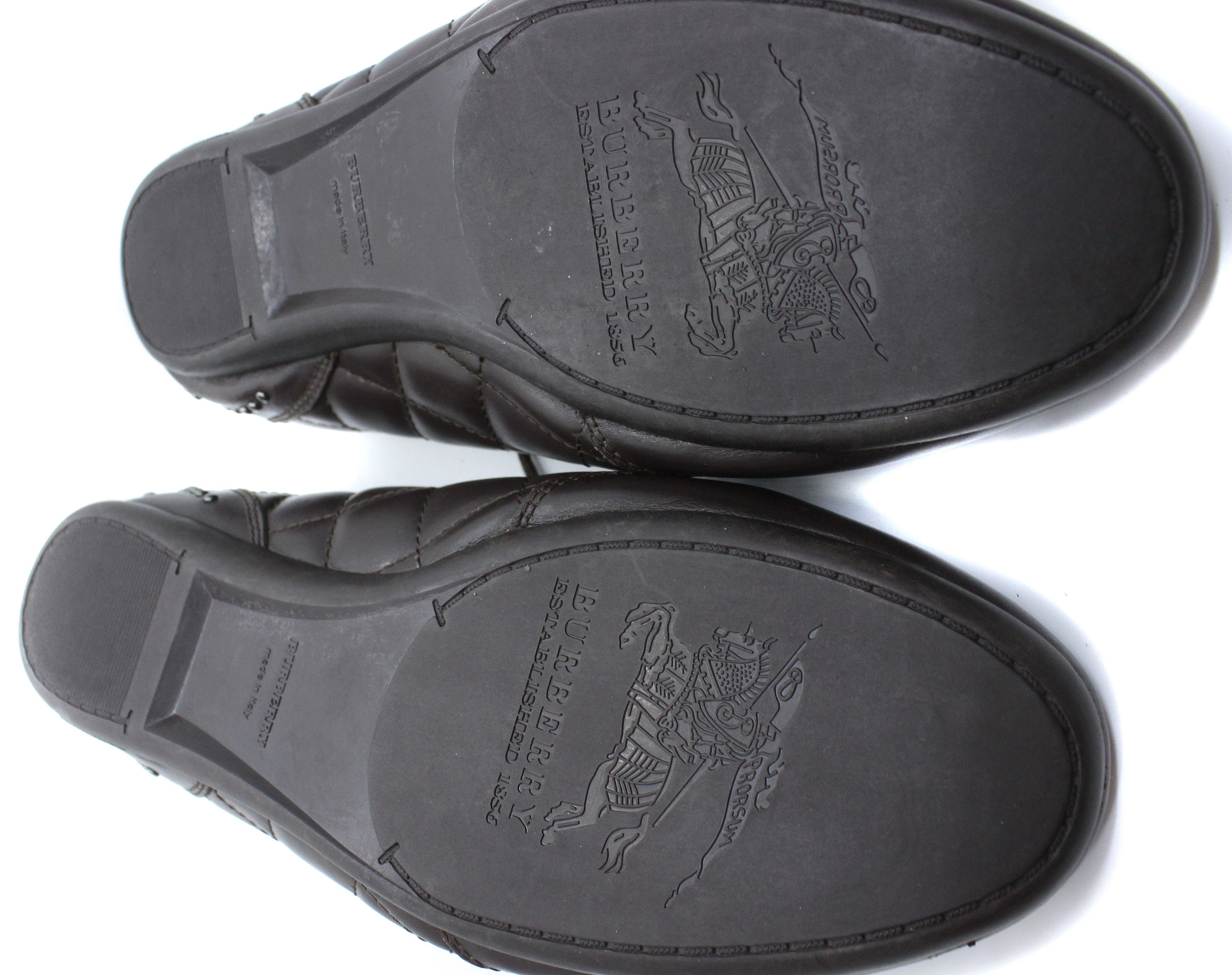 Burberry Leather Low Sneakers Size US 8 / EU 41 - 7 Thumbnail