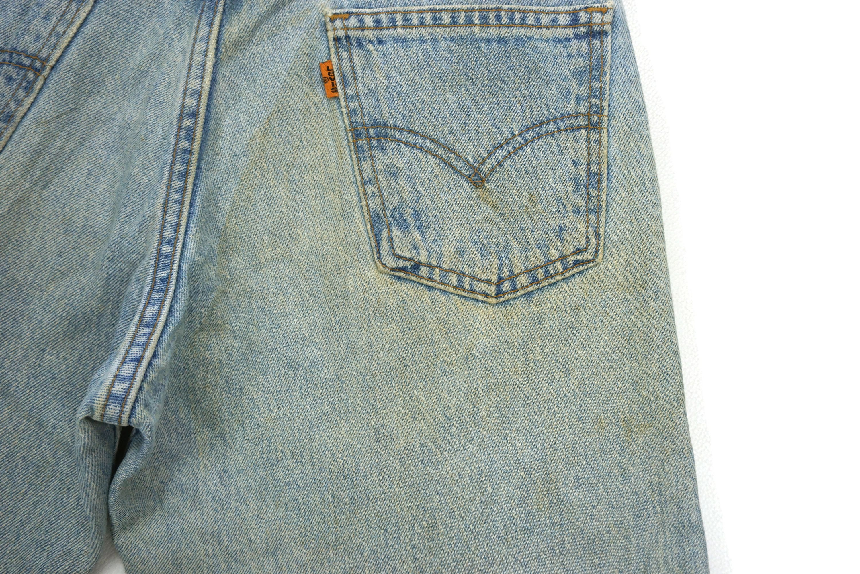 Levi's Vintage Levi's 550 Orange Tab Jeans Size W30xL31 Light Wash Size US 29 - 9 Thumbnail