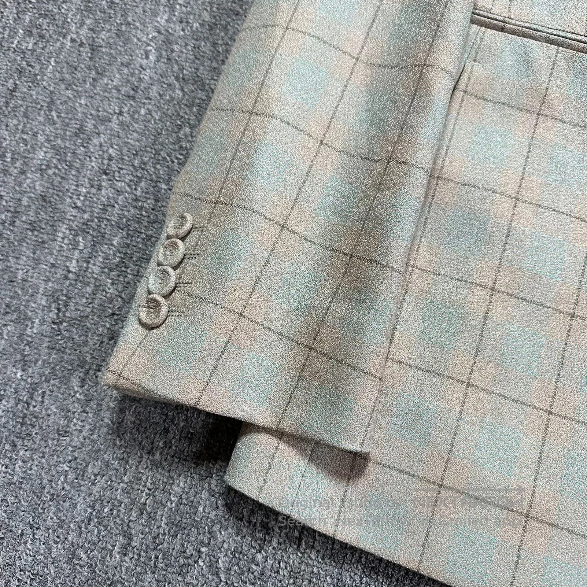 Dior Dior Man 23FW Beige Plaid Wool Blazer. Size US M / EU 48-50 / 2 - 2 Thumbnail
