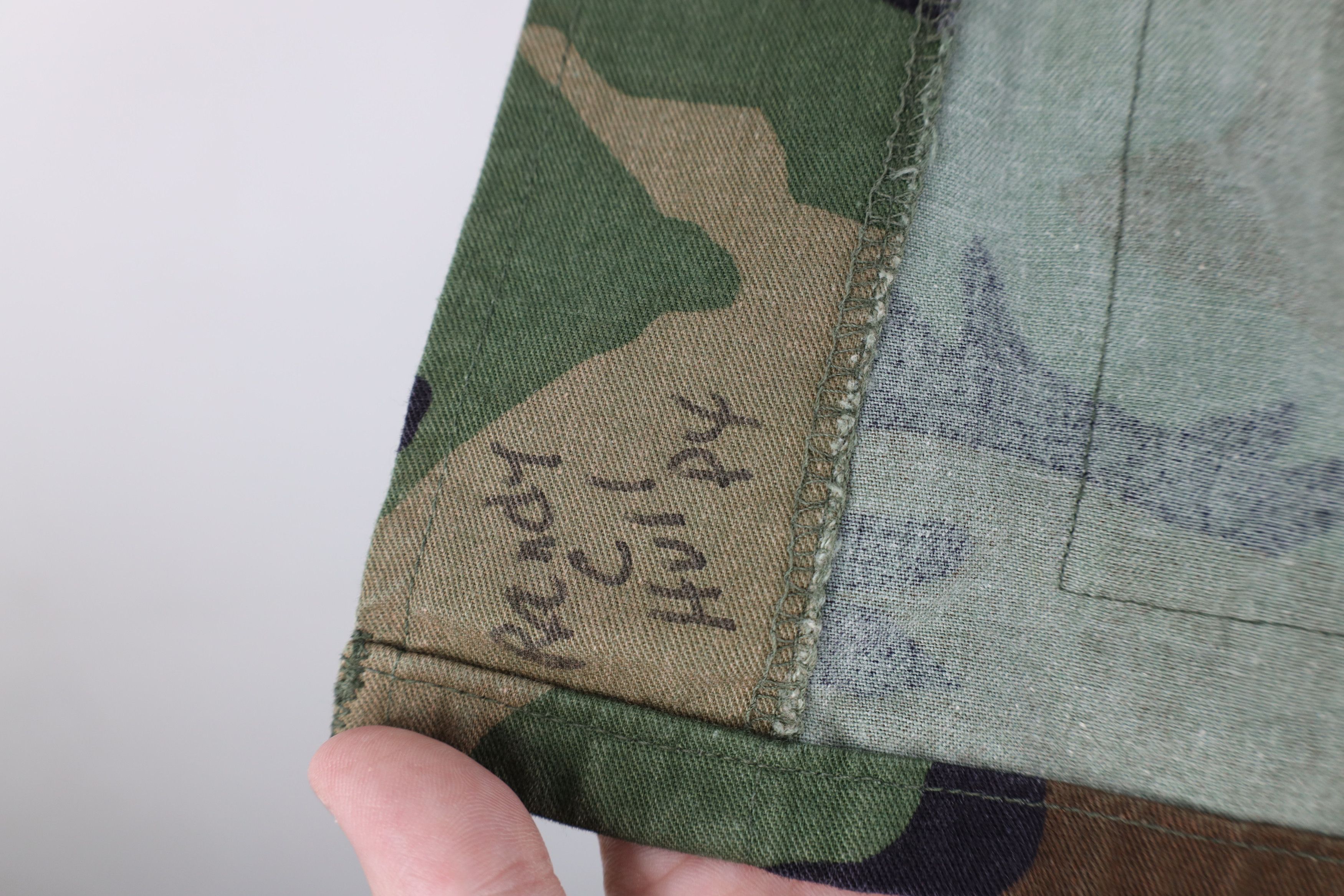 Vintage Vintage 80s USMC Woodland Camouflage Combat Coat Jacket USA Size US S / EU 44-46 / 1 - 12 Thumbnail