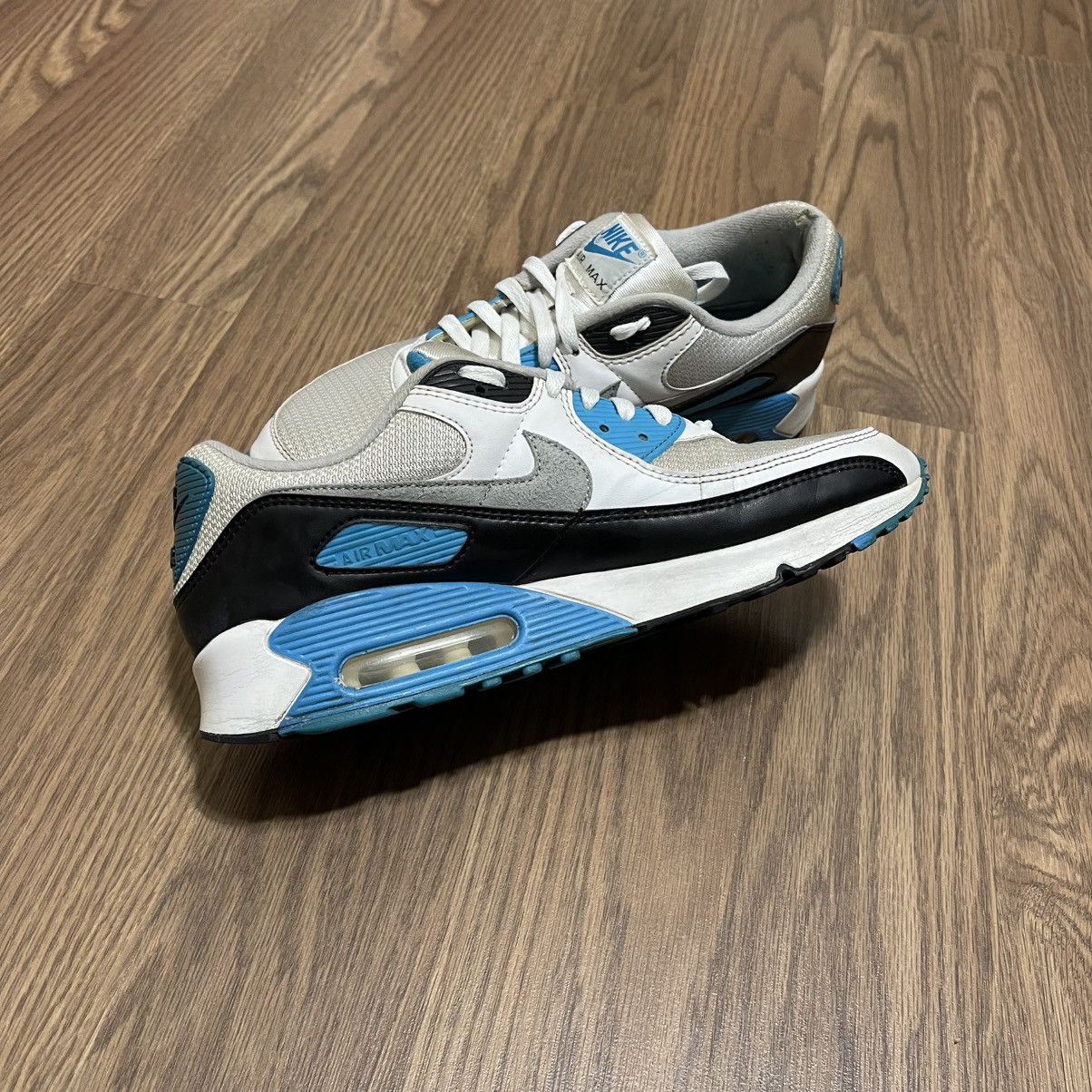 Nike Nike Mens Air Max 90 CJ6779-100 laser blue Size US 10.5 / EU 43-44 - 7 Thumbnail