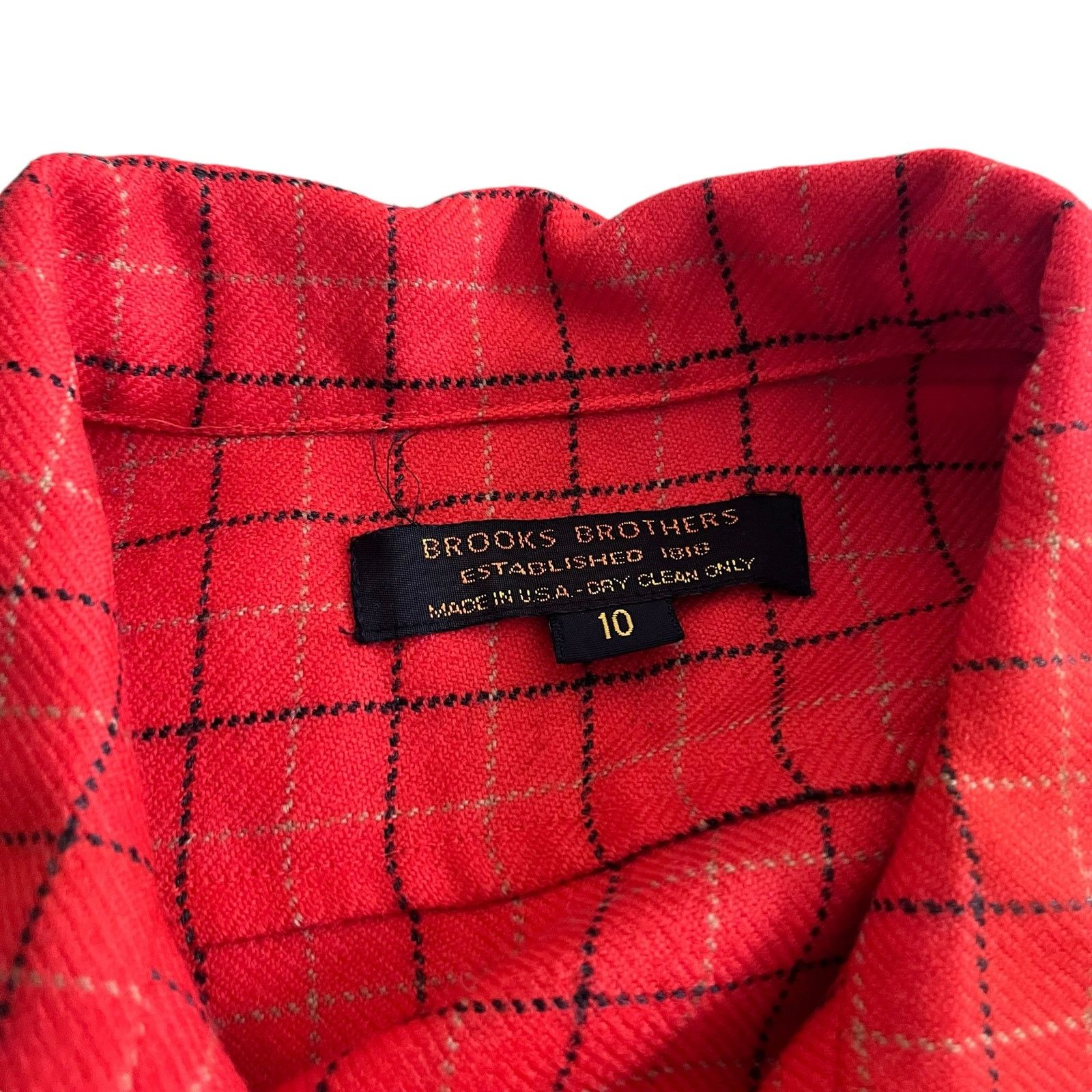 Brooks Brothers Brooks Brothers Vintage Plaid Wool Button Front Jacket Size L / US 10 / IT 46 - 3 Thumbnail