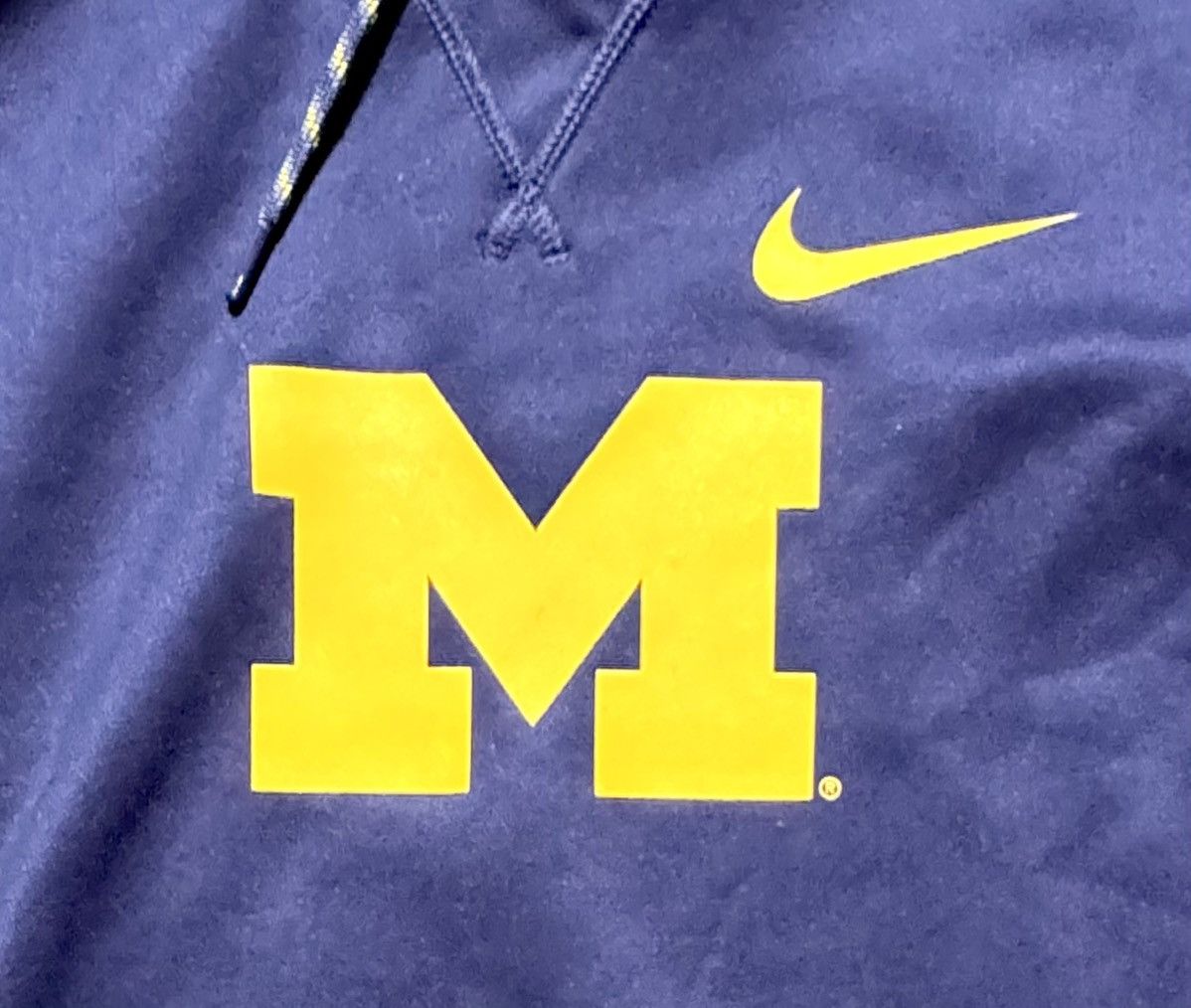 Nike × Vintage Nike Therma-Fit Michigan Wolverines Hoodie sz M Size US S / EU 44-46 / 1 - 2 Thumbnail