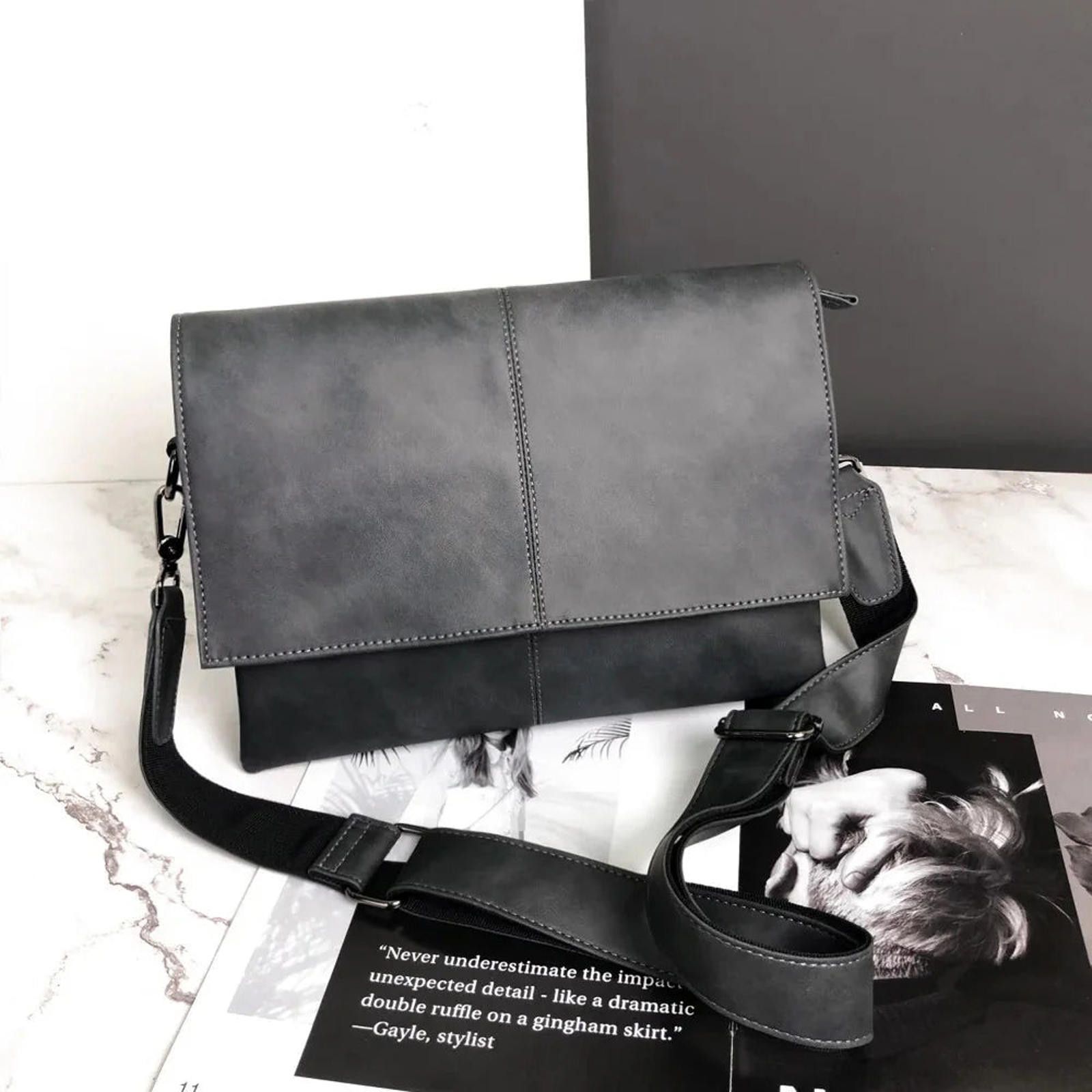 Other Faux Leather Minimal Crossbody Bag Size ONE SIZE - 9 Thumbnail