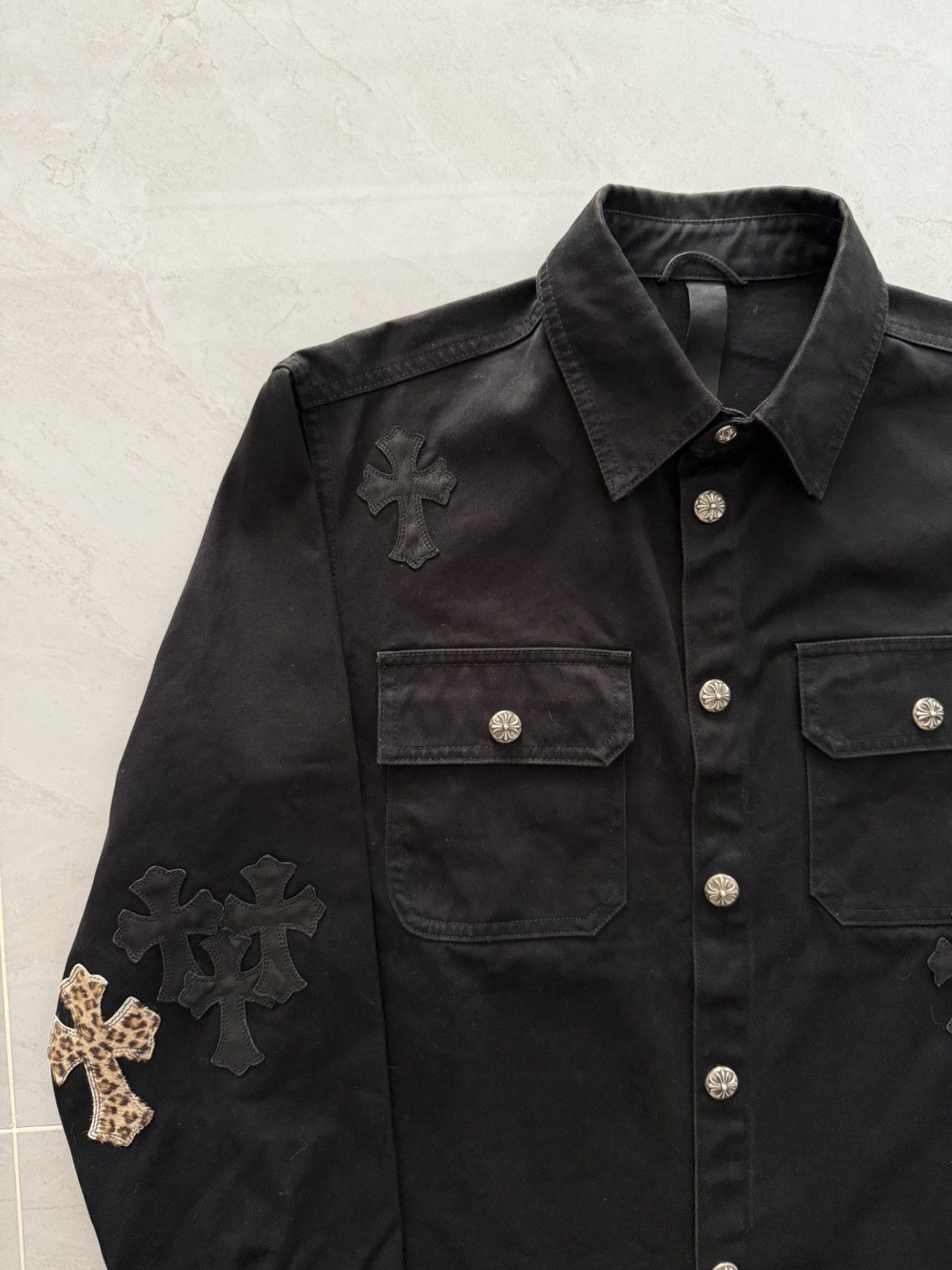 Chrome Hearts Chrome Hearts Black Cheetah Patched Workdog Jacket Sz.M Size US M / EU 48-50 / 2 - 3 Thumbnail