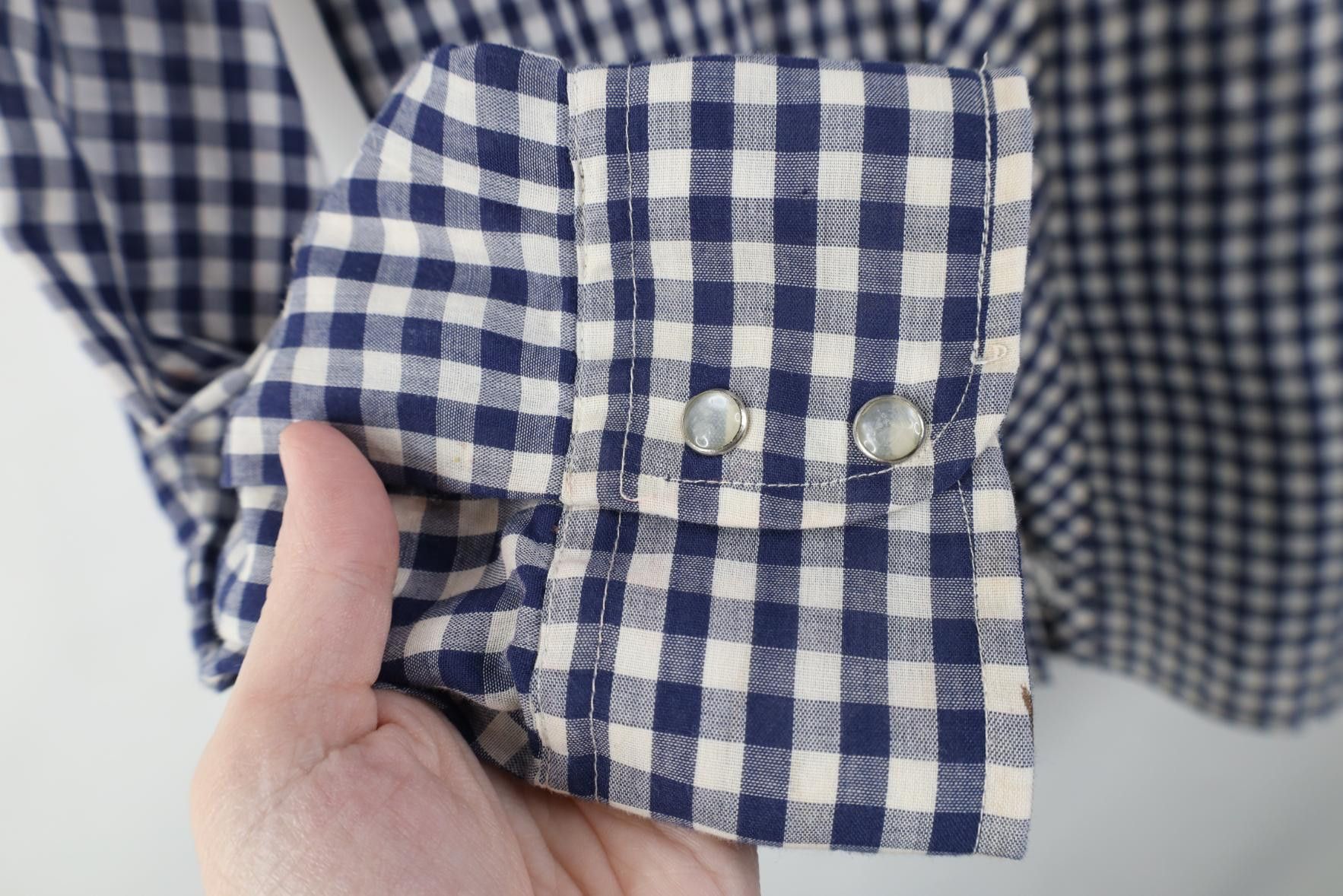 Vintage Vintage 70s Rockabilly Western Cowboy Snap Button Shirt Size US XL / EU 56 / 4 - 12 Thumbnail