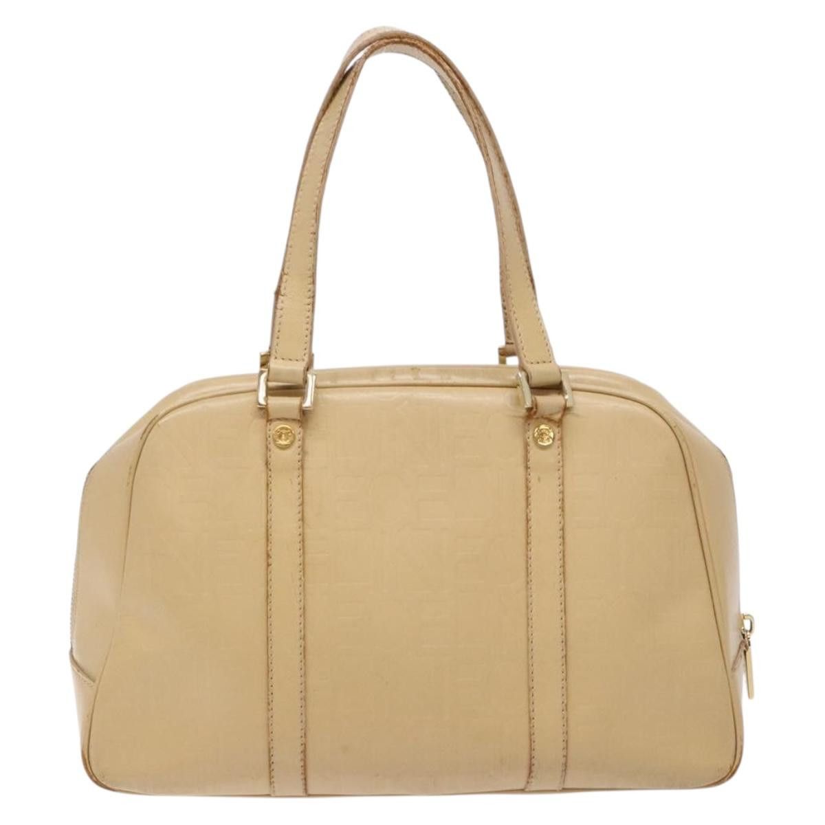 Celine CELINE Hand Bag Leather Beige Gold Size ONE SIZE - 3 Thumbnail