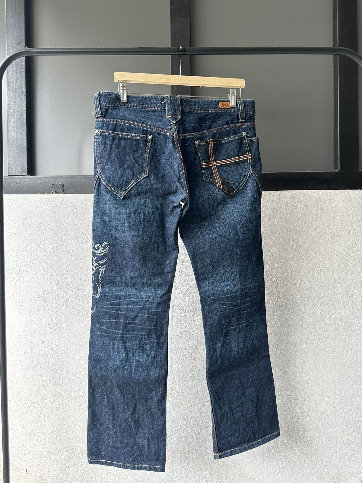 Japanese Brand Y2K NCFM indigo denim Size US 35 - 19 Thumbnail