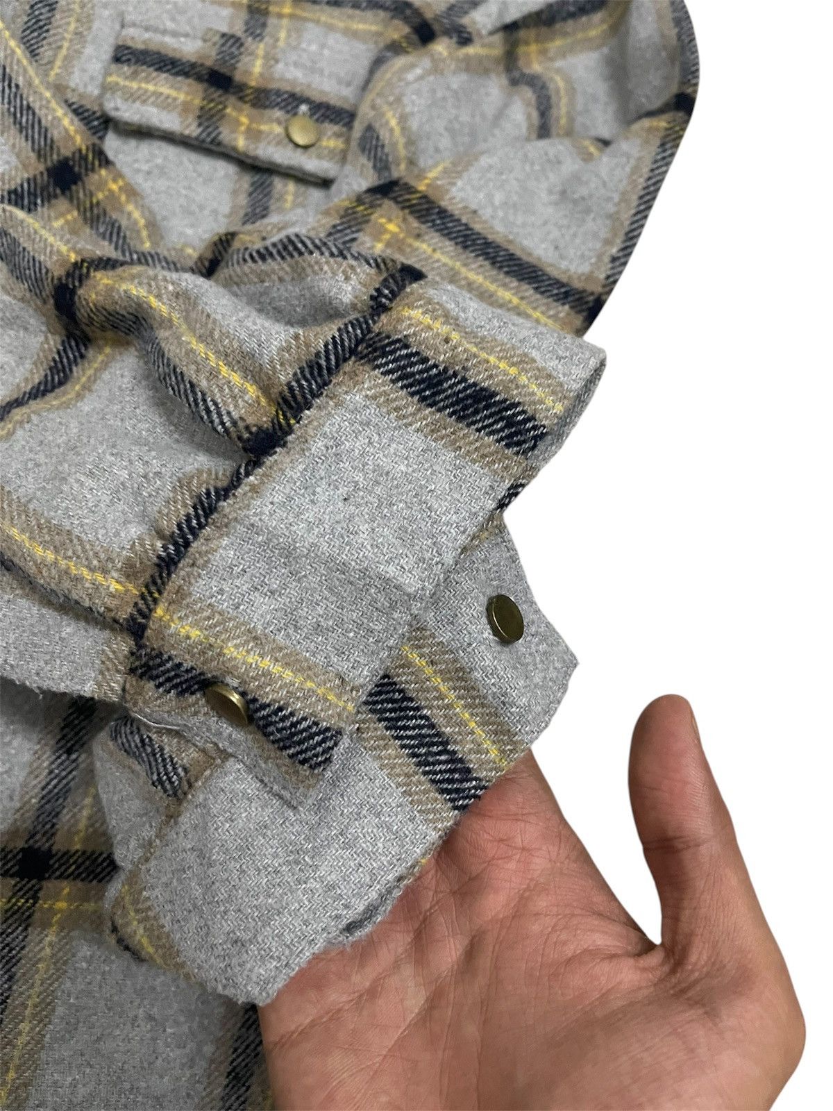 Japanese Brand Japanese Brand Elencare Due Wool Blend Plaid Western Flannel Size US L / EU 52-54 / 3 - 6 Thumbnail