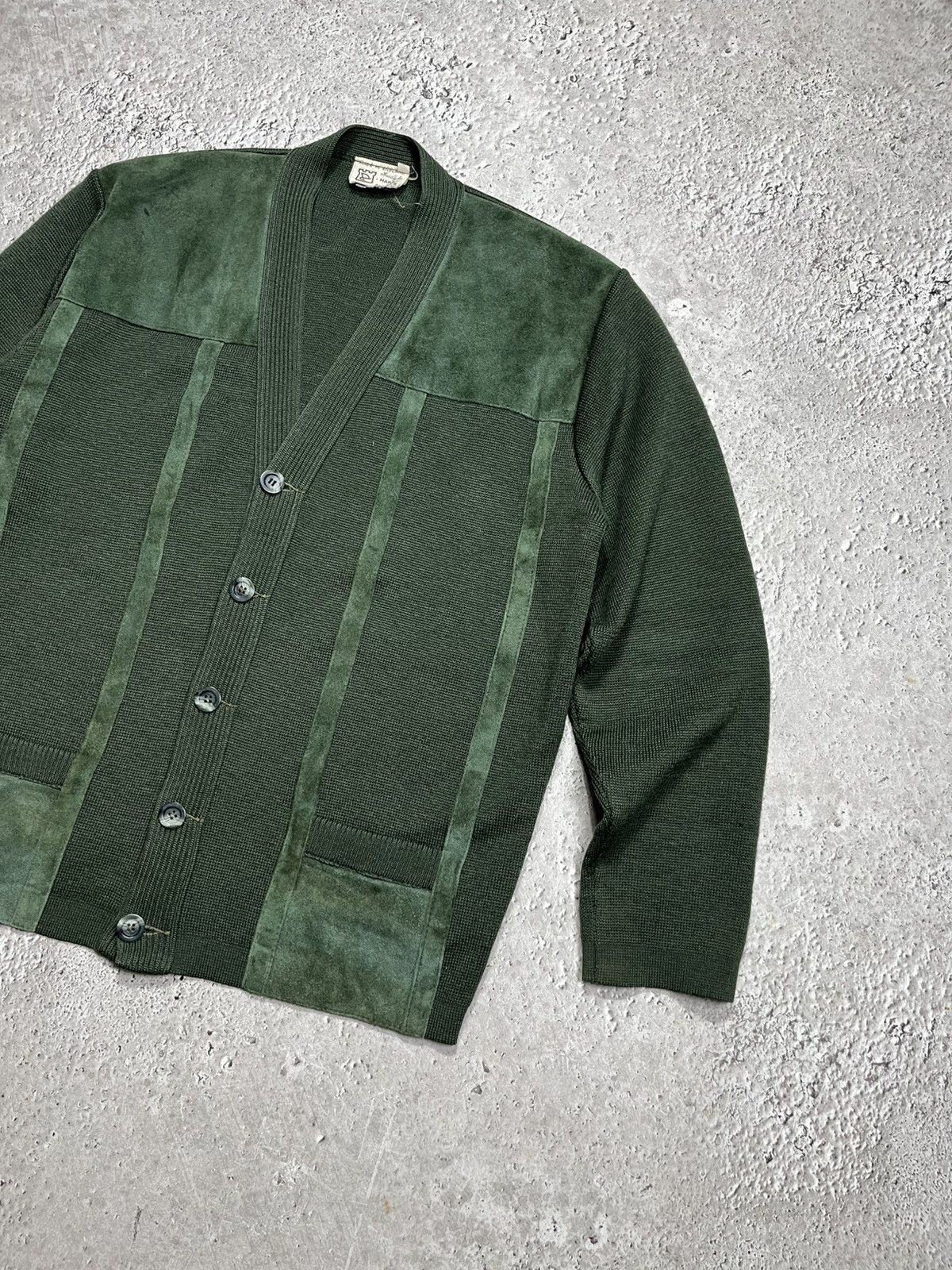 Other Hardy of Alnwick Made in England Suede Panel Cardigan XL Size US XL / EU 56 / 4 - 2 Thumbnail