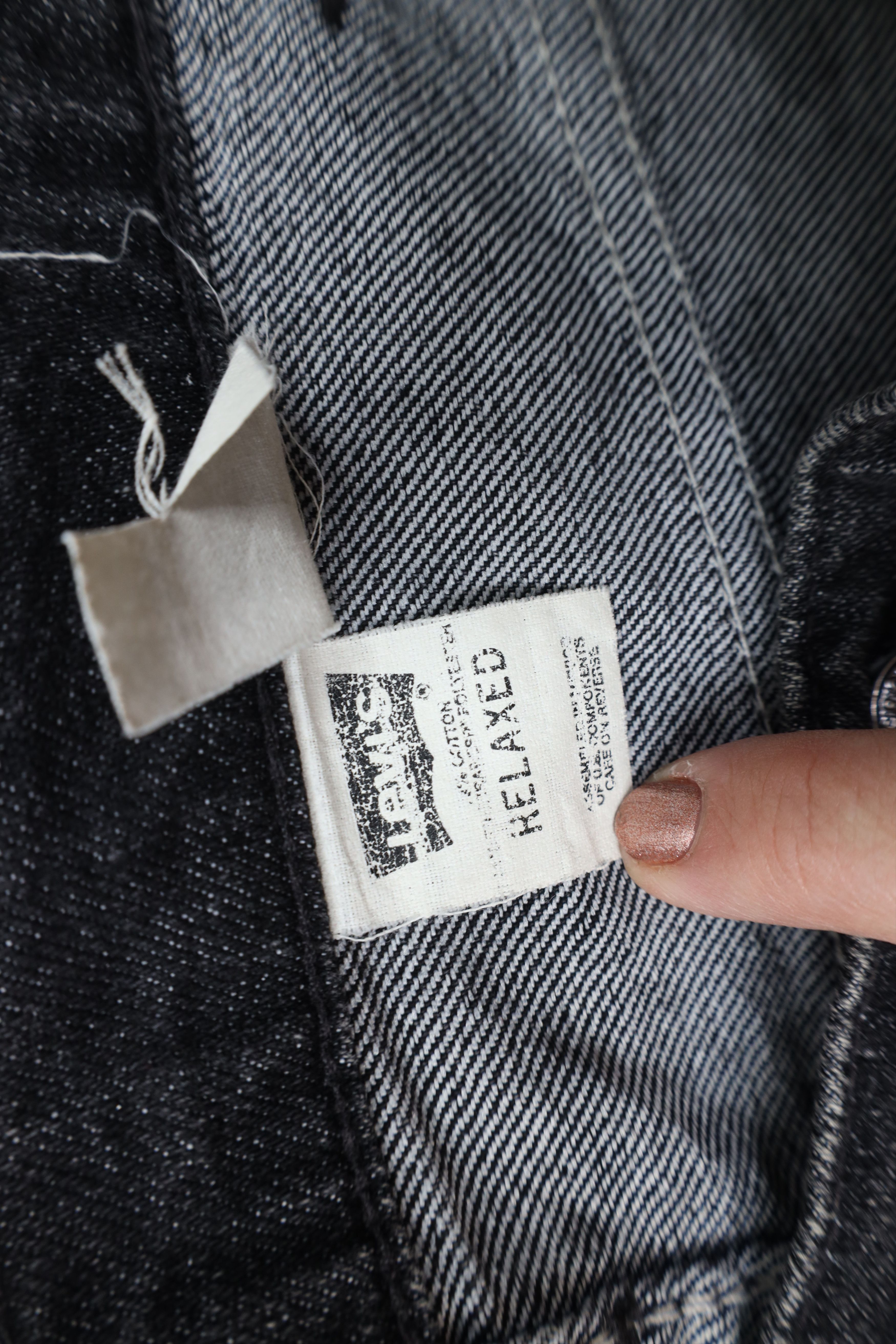 Levi's Vintage 90s Levis Relaxed Fit Denim Jeans Black USA Size US 40 / EU 56 - 10 Thumbnail