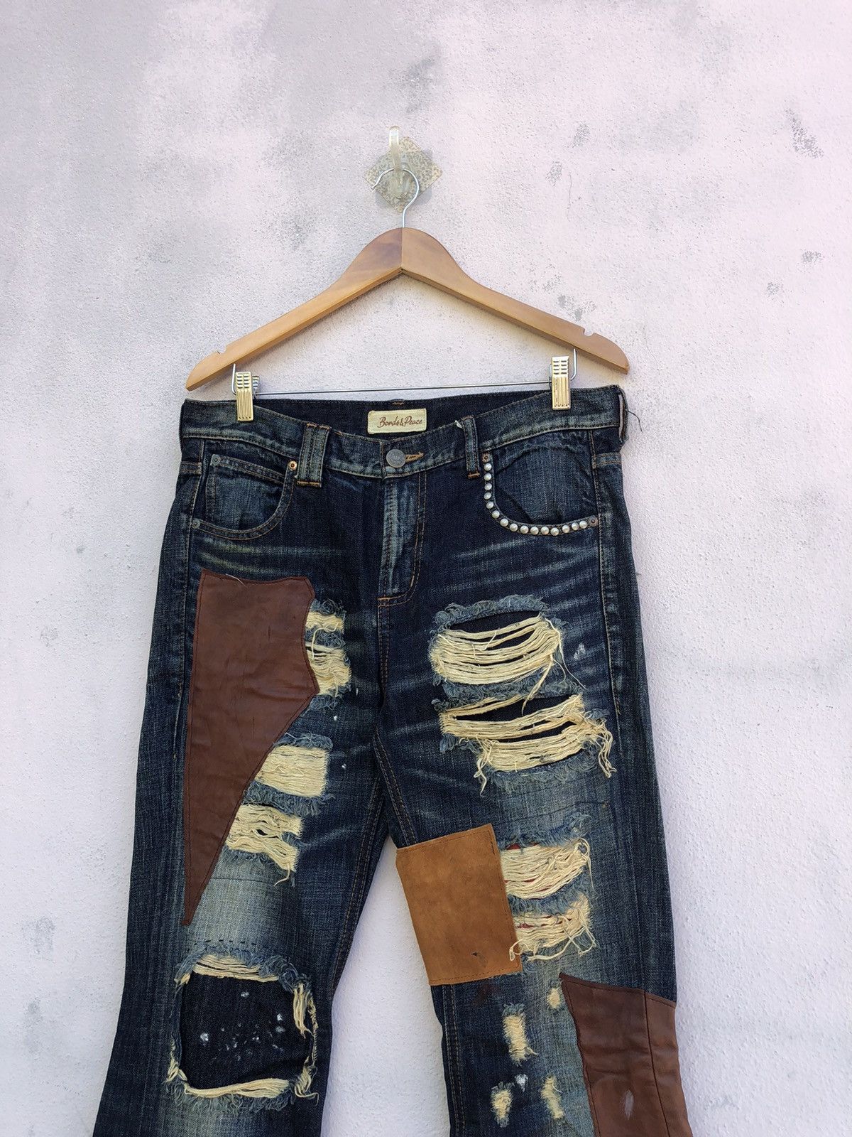 Japanese Brand Bonds & Peace Patchwork Inspired by Kapital Size US 32 / EU 48 - 4 Thumbnail