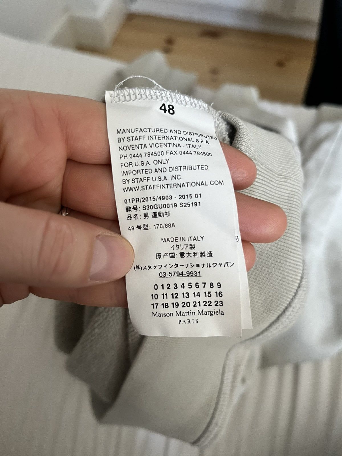 Maison Margiela Maison Margiela - Swearshirt with print Size US M / EU 48-50 / 2 - 4 Thumbnail