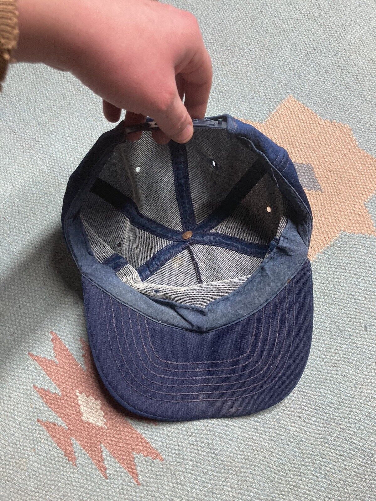 Vintage 80s SnapBa hat local 20 Lansing Michigan Union metal workers Size ONE SIZE - 5 Thumbnail