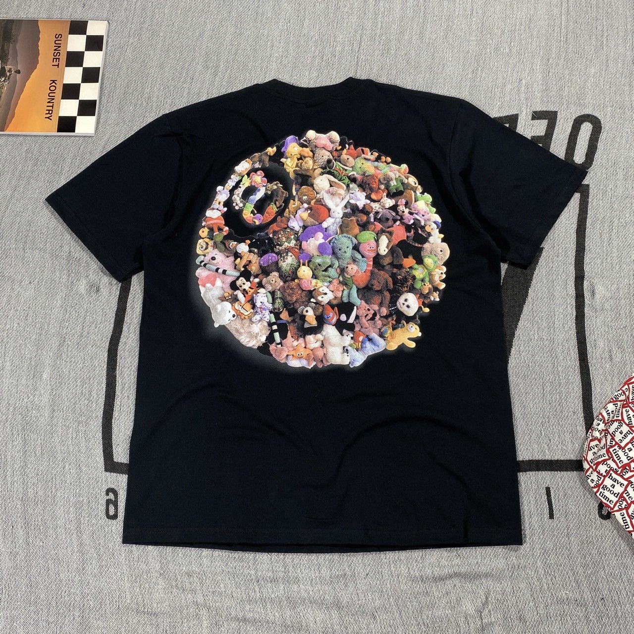 Stussy Plush Tee Black Size Large