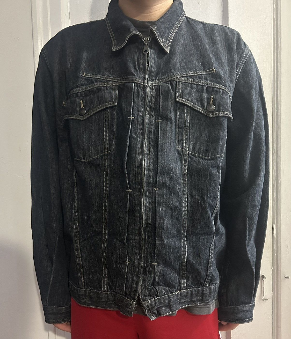 Marithe + Francois Girbaud Vintage Denim Boxy Trucker Jacket Size US XXL / EU 58 / 5 - 7 Thumbnail