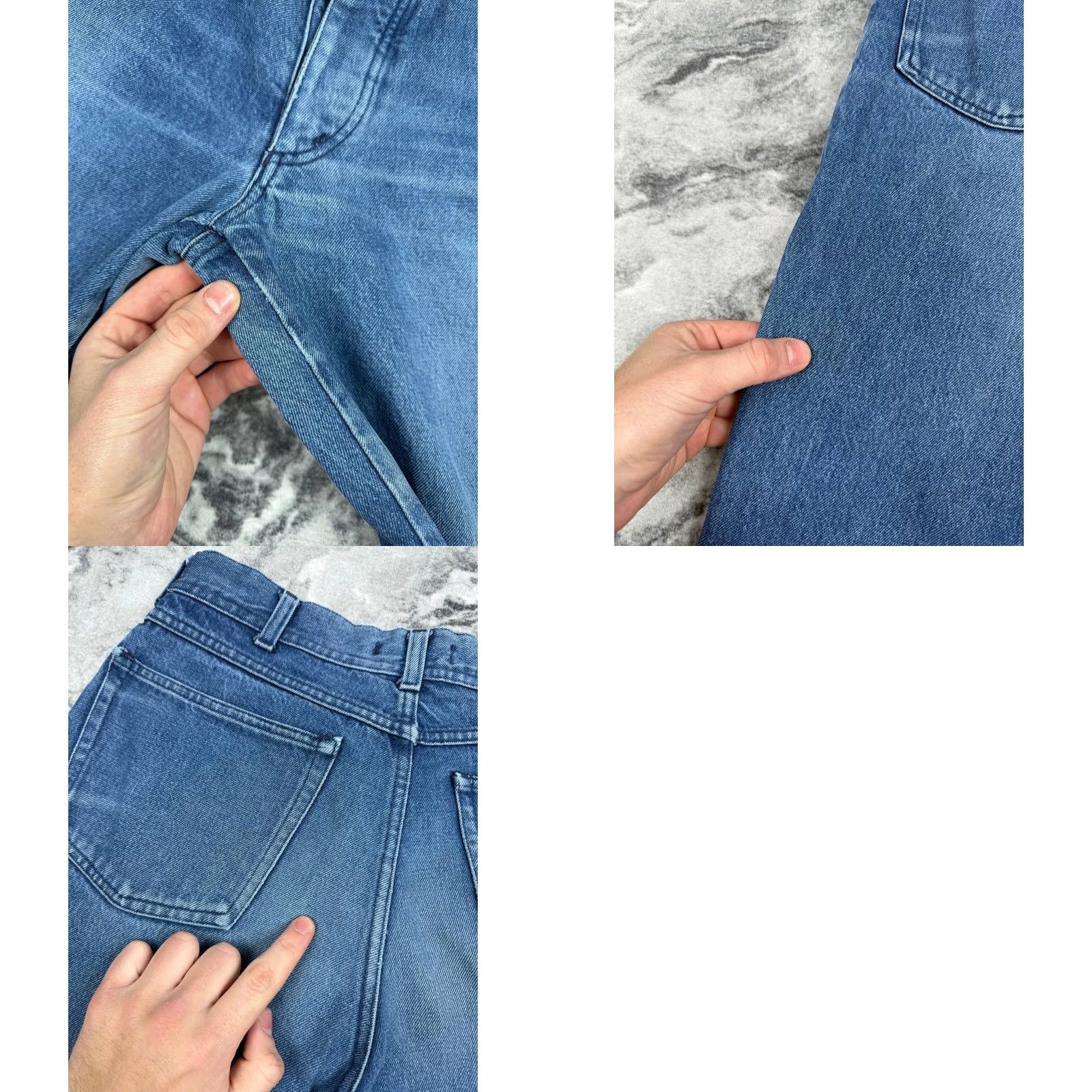 Stone Island VINTAGE Stone Island Denim Baggy Jeans 90s Archive Men Size 48 Blue Stone Island Jeans 90s Mens Jeans Regular 5-Pocket Design Inseam 30 in Size US 32 / EU 48 - 11 Thumbnail