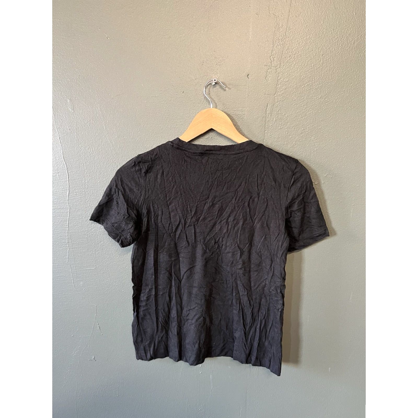 Zara Zara Womens Black Plain Short Sleeve T-shirt Size Small Size S / US 4 / IT 40 - 2 Thumbnail