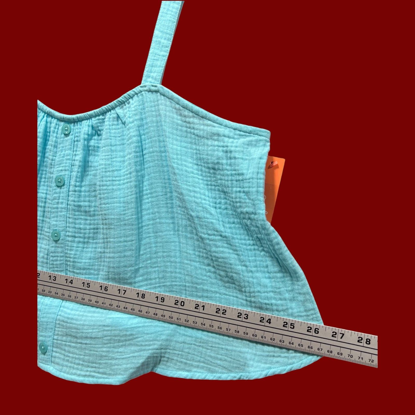 Other Colsie - Women's Tiny Tank Top - Light Blue - Large Size L / US 10 / IT 46 - 5 Thumbnail