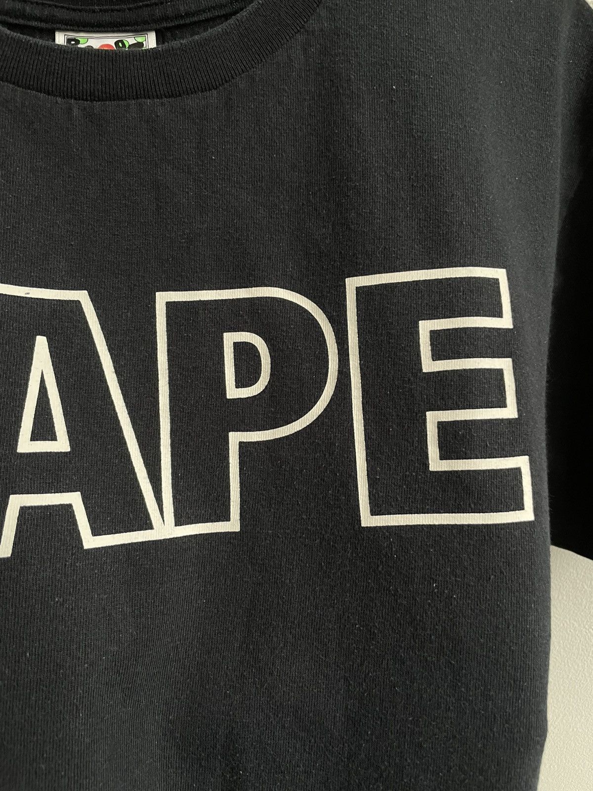 Bape Bape A Bathing Ape Black Big Logo Classic T-shirt Tee Luxury Size US M / EU 48-50 / 2 - 8 Thumbnail