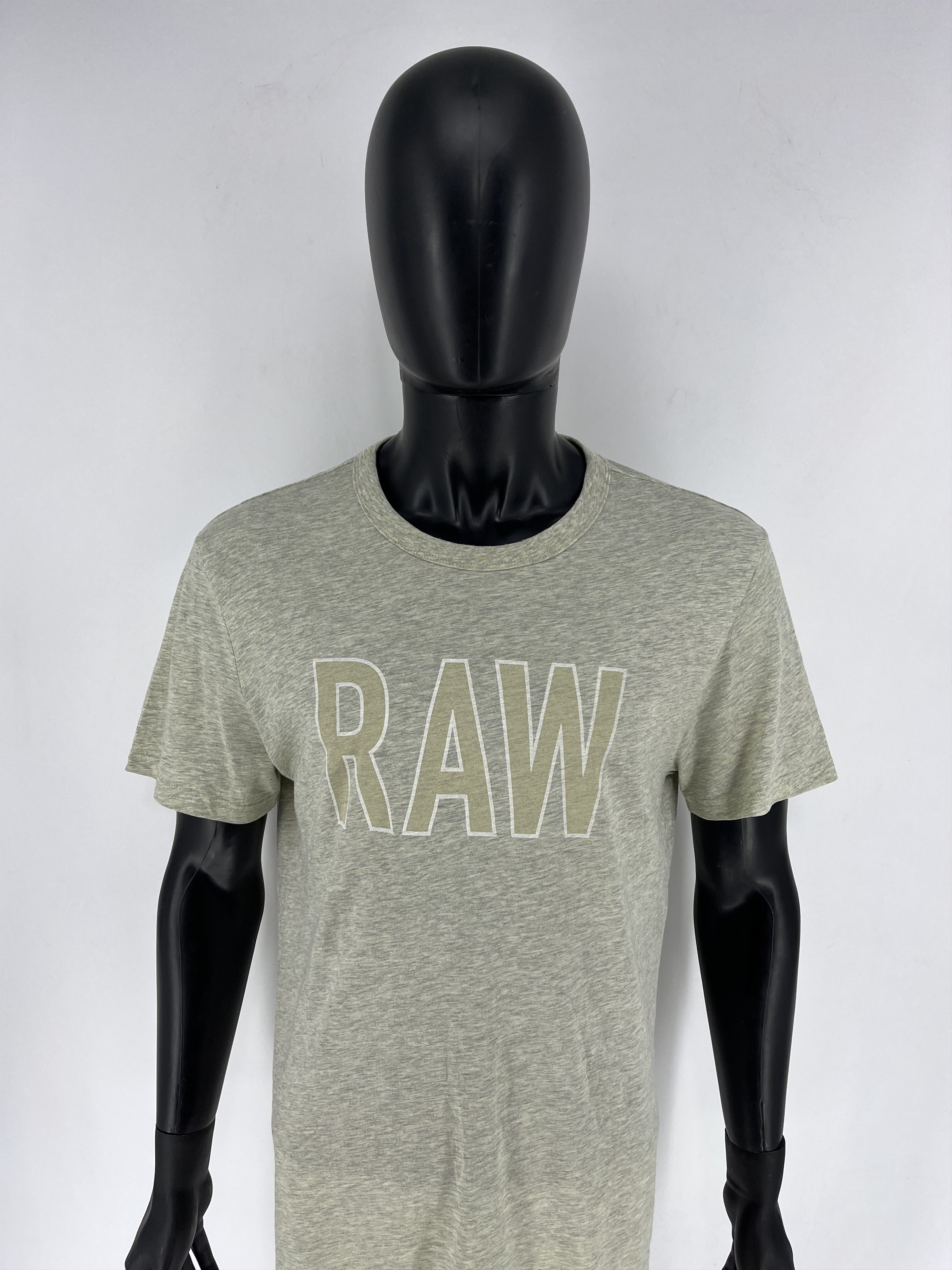 G-Star Vintage G-Star Raw T-Shirt Grey Big Centre Logo Size L Size US L / EU 52-54 / 3 - 5 Thumbnail