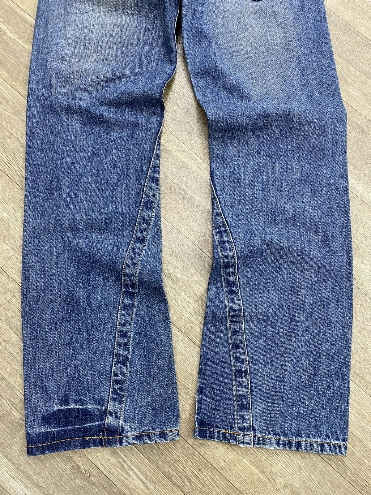 If Six Was Nine 2000s Jungle Storm Distressed Lgb Style Bootcut Flared Jeans Size US 30 / EU 46 - 18 Thumbnail