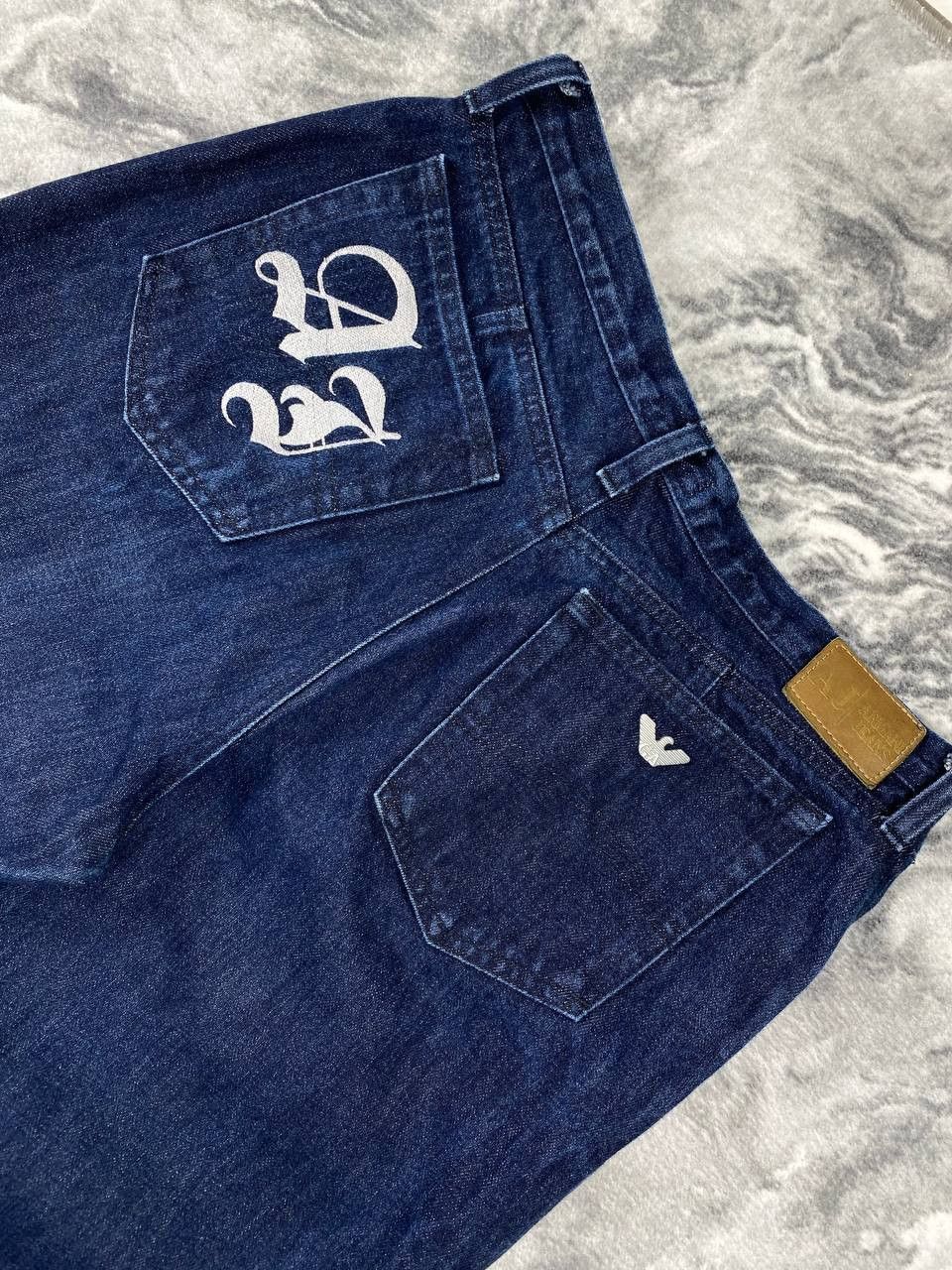Armani Vintage Armani Jeans Denim Jeans Big Logo Size US 32 / EU 48 - 2 Thumbnail