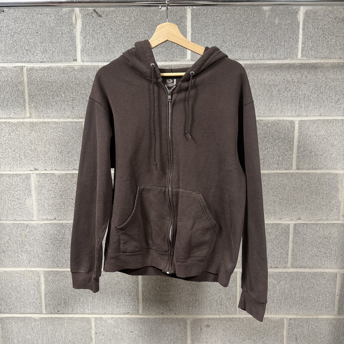 Vintage Thrashed Faded Distressed Green Zip Hoodie ERD Grunge Chrome Size US M / EU 48-50 / 2 - 1 Thumbnail