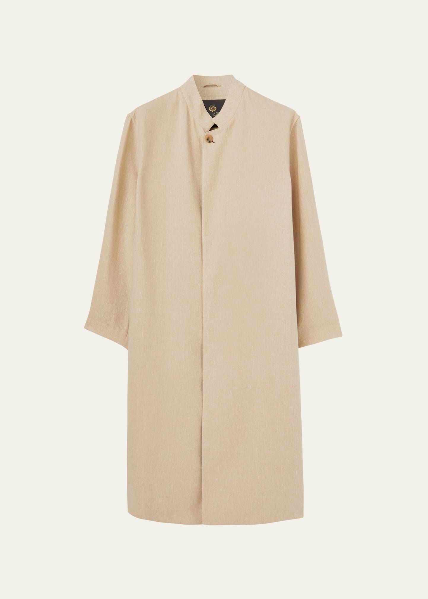 Loro Piana o1w1db10225 FAO0660 Edvin Trench Coat in Beige Size US XL / EU 56 / 4 - 1 Thumbnail