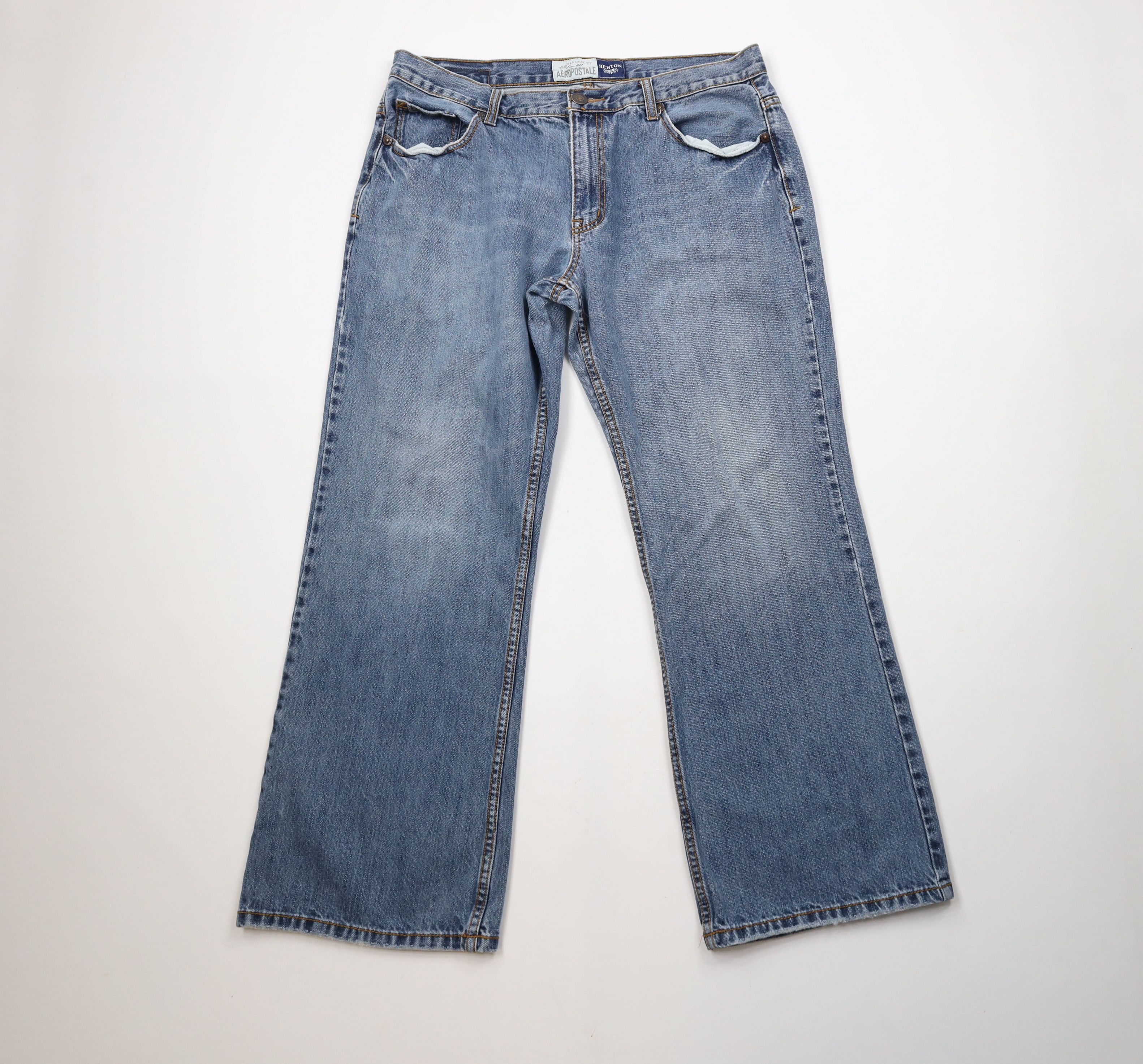 Aeropostale × Vintage Vintage Y2K Aeropostale Wide Leg Original Bootcut Jeans Size US 36 / EU 52 - 1 Thumbnail