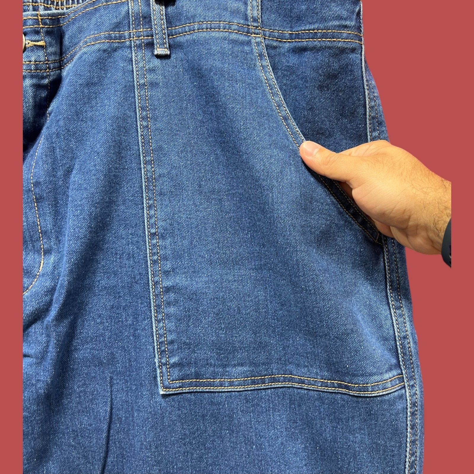 Other Knox Rose - Women's High Waist Stretch Pants - Blue - 3X Size 42" / US 20 - 12 Thumbnail