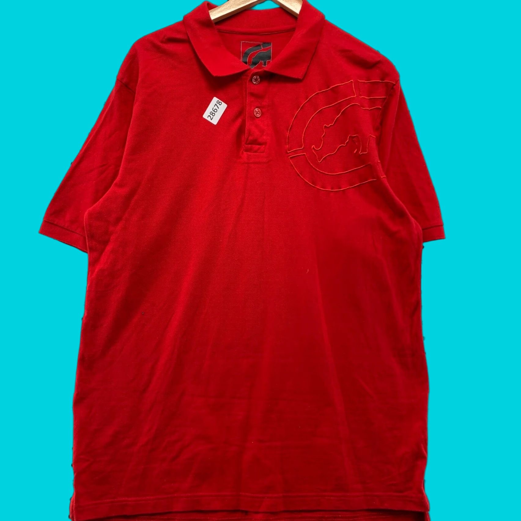Ecko Unltd. VINTAGE ECKO UNLTD Polo Shirt Red RHINO Mens Large Short Sleeve 23x33.5 Size US L / EU 52-54 / 3 - 1 Thumbnail