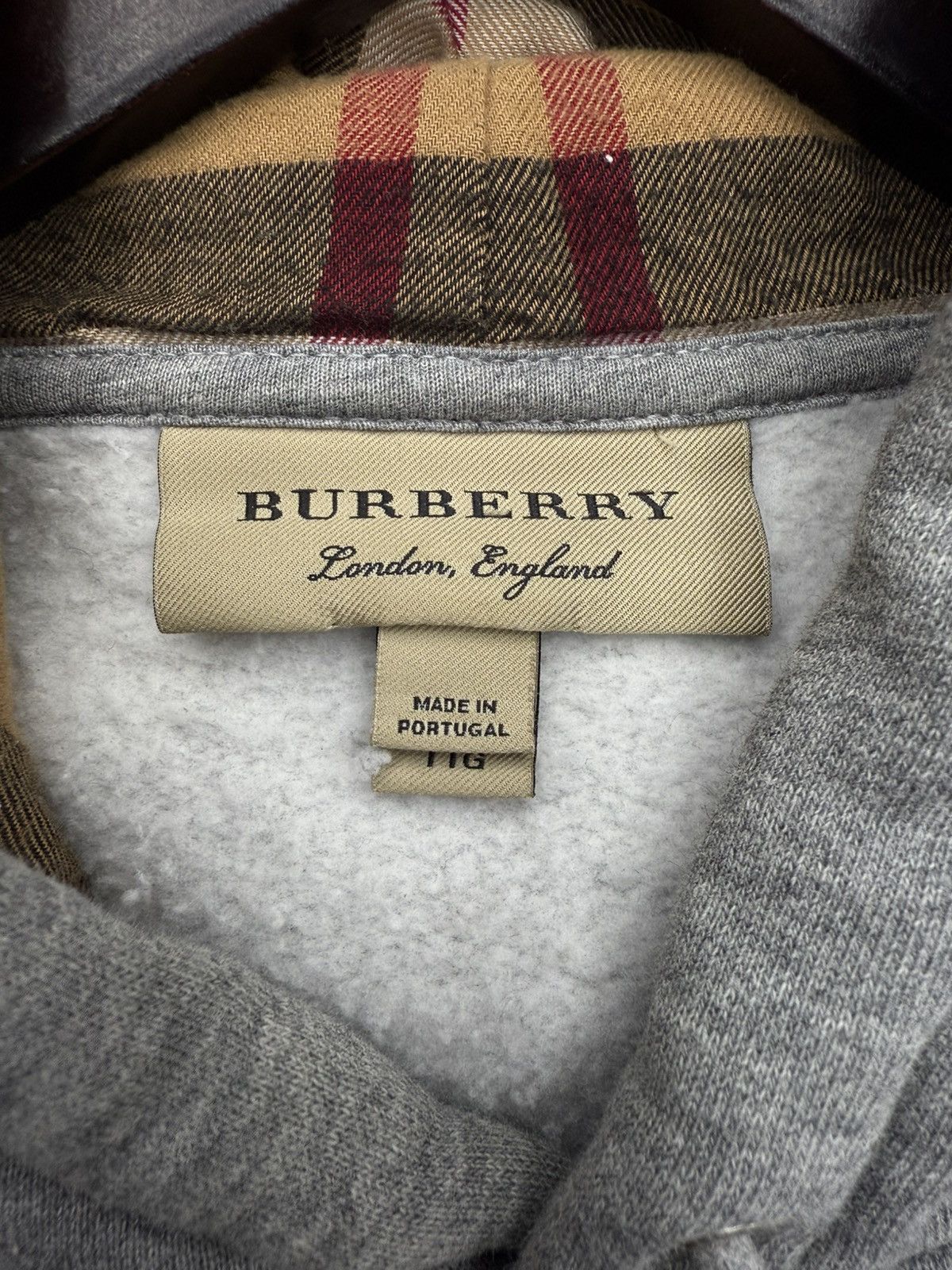 Burberry Burberry Grey Classic Logo Hoodie Size XXL Size US XXL / EU 58 / 5 - 9 Thumbnail
