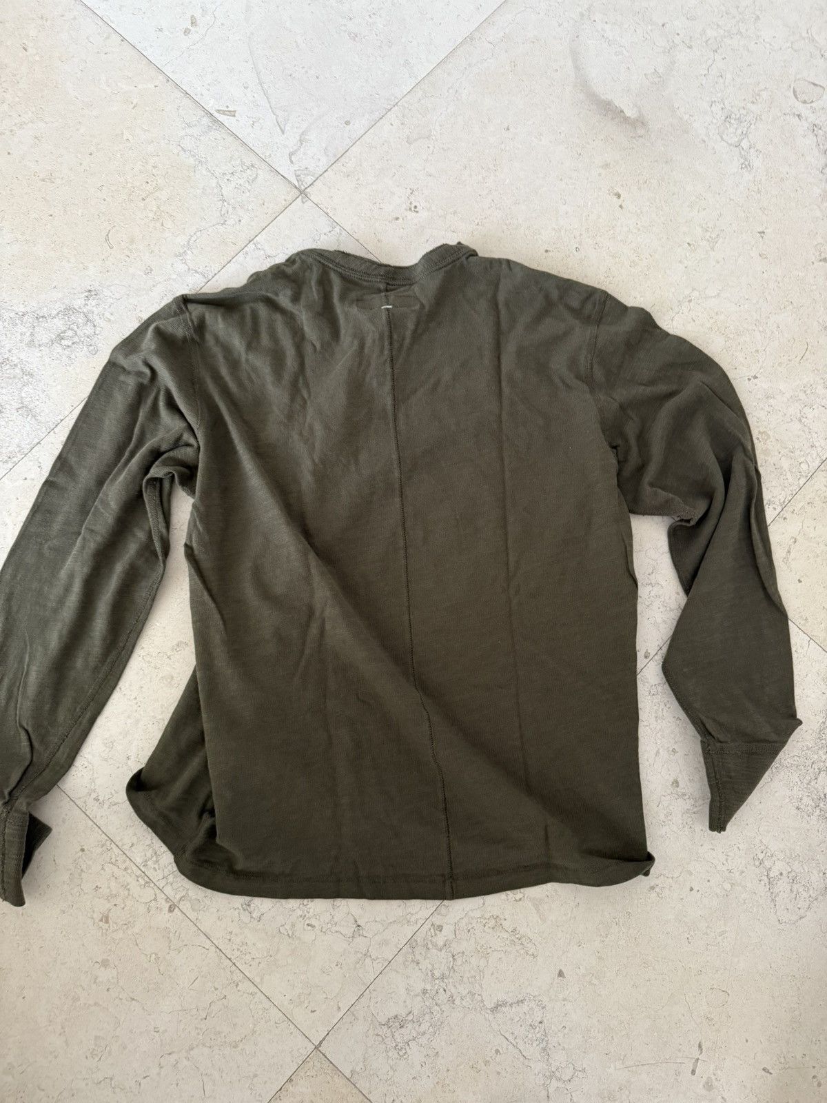 Rag & Bone Rag & Bone Olive Long Sleeve Henley Size US L / EU 52-54 / 3 - 4 Thumbnail