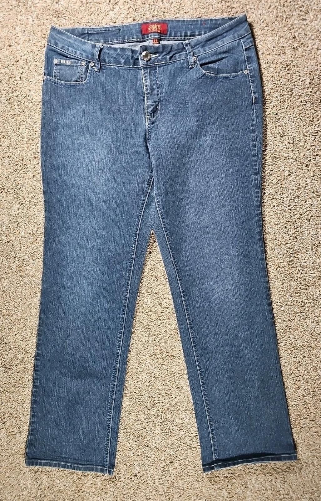 Other One5one Sz14 Jeweled Flap Pocket Jeans Size 36" / US 14 / IT 50 - 1 Thumbnail