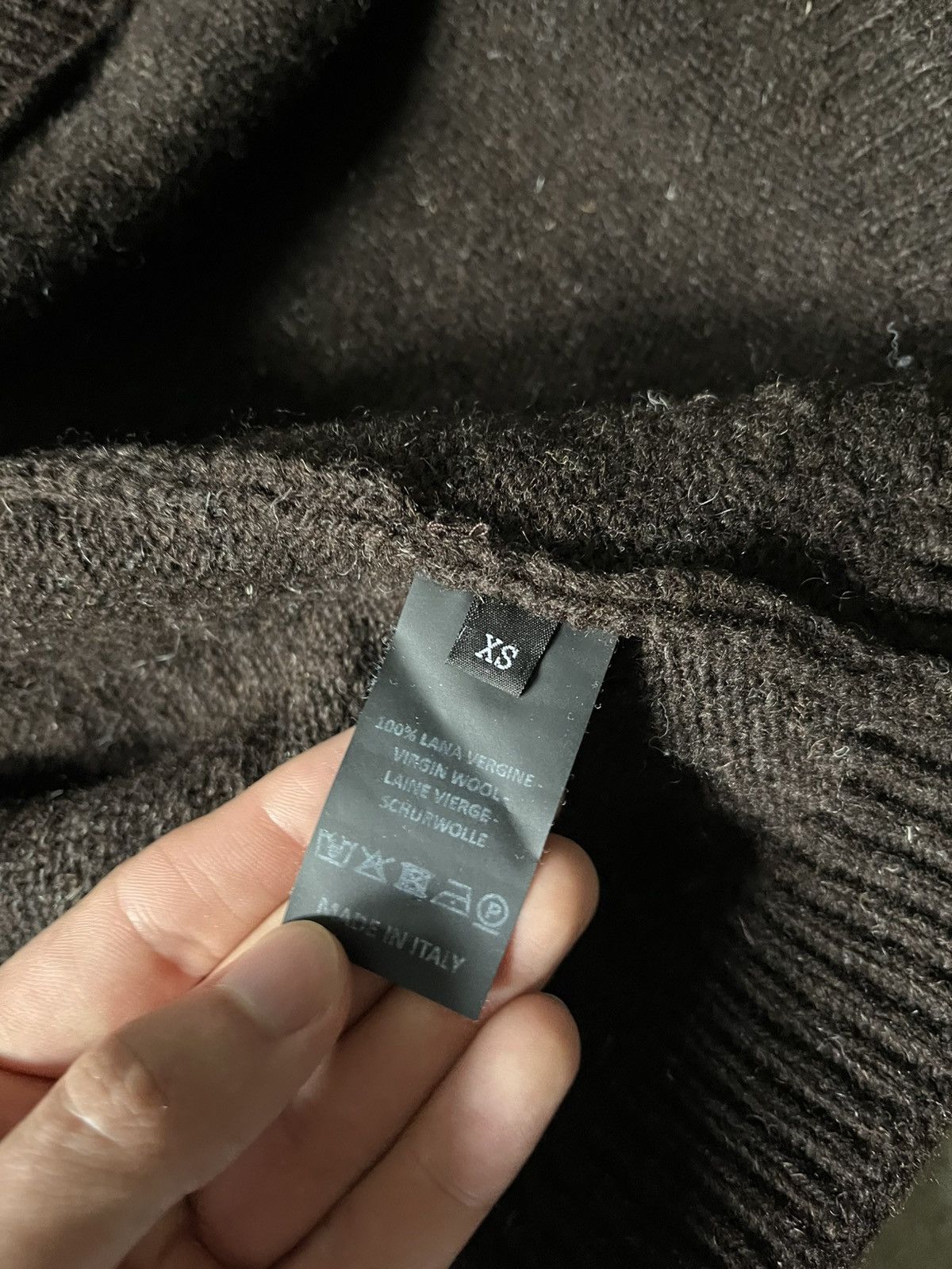 Raf Simons Raf Simons A/W 2020.2021 Pin wool brown sweater Size US L / EU 52-54 / 3 - 9 Thumbnail