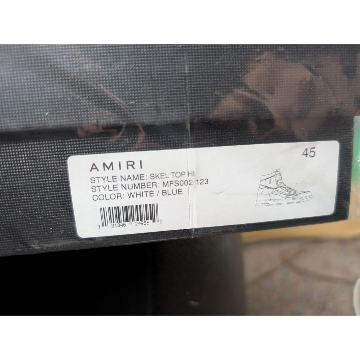 Amiri o1rshd1 Skel top hi / Skeleton high top Sneakers Size US 12 / EU 45 - 24 Thumbnail