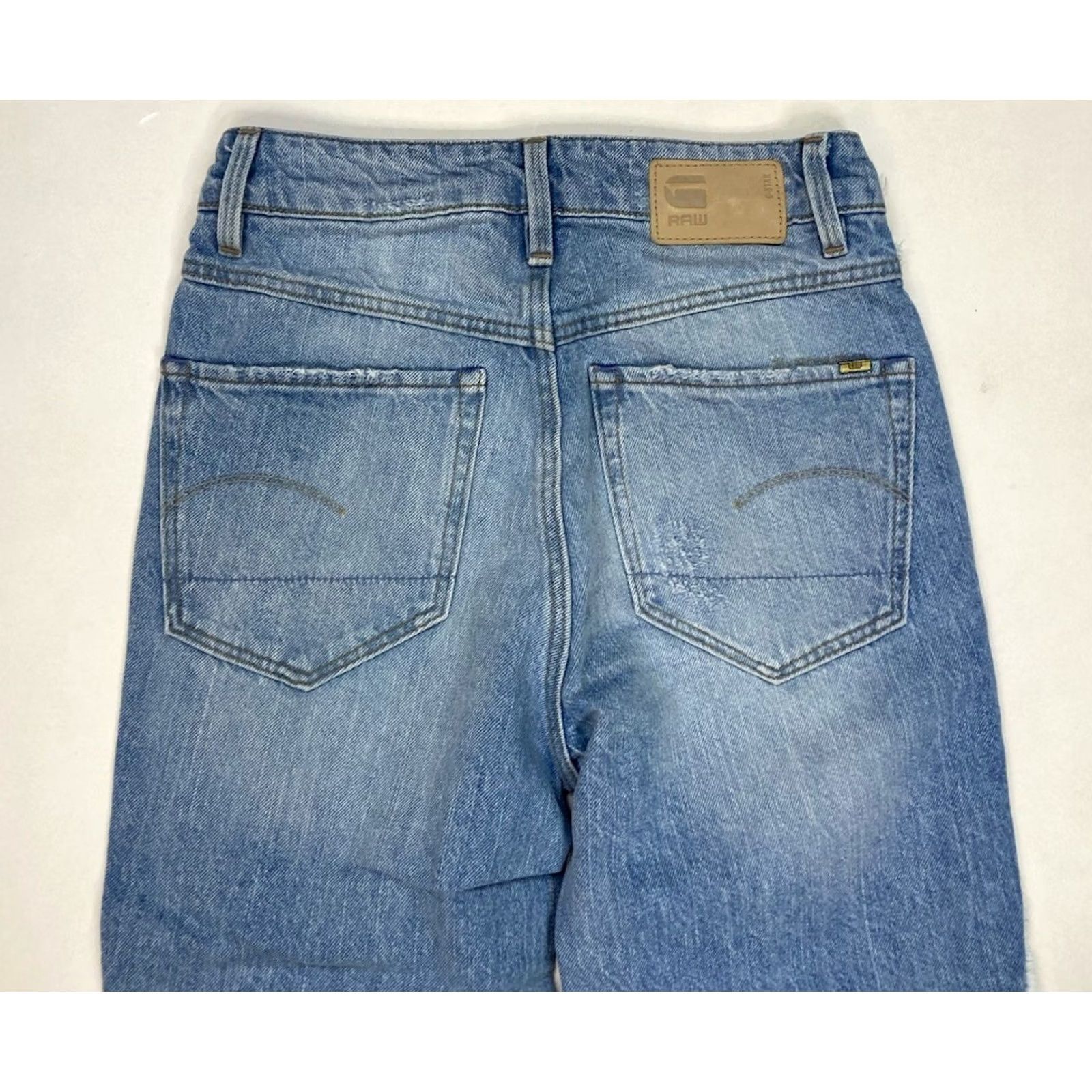 G-Star VINTAGE G-Star 3301 Jeans Denim 5-Pocket Women Size 24 Blue Fringe Ankle Slim/Regular Size 42" / US 20 - 5 Thumbnail