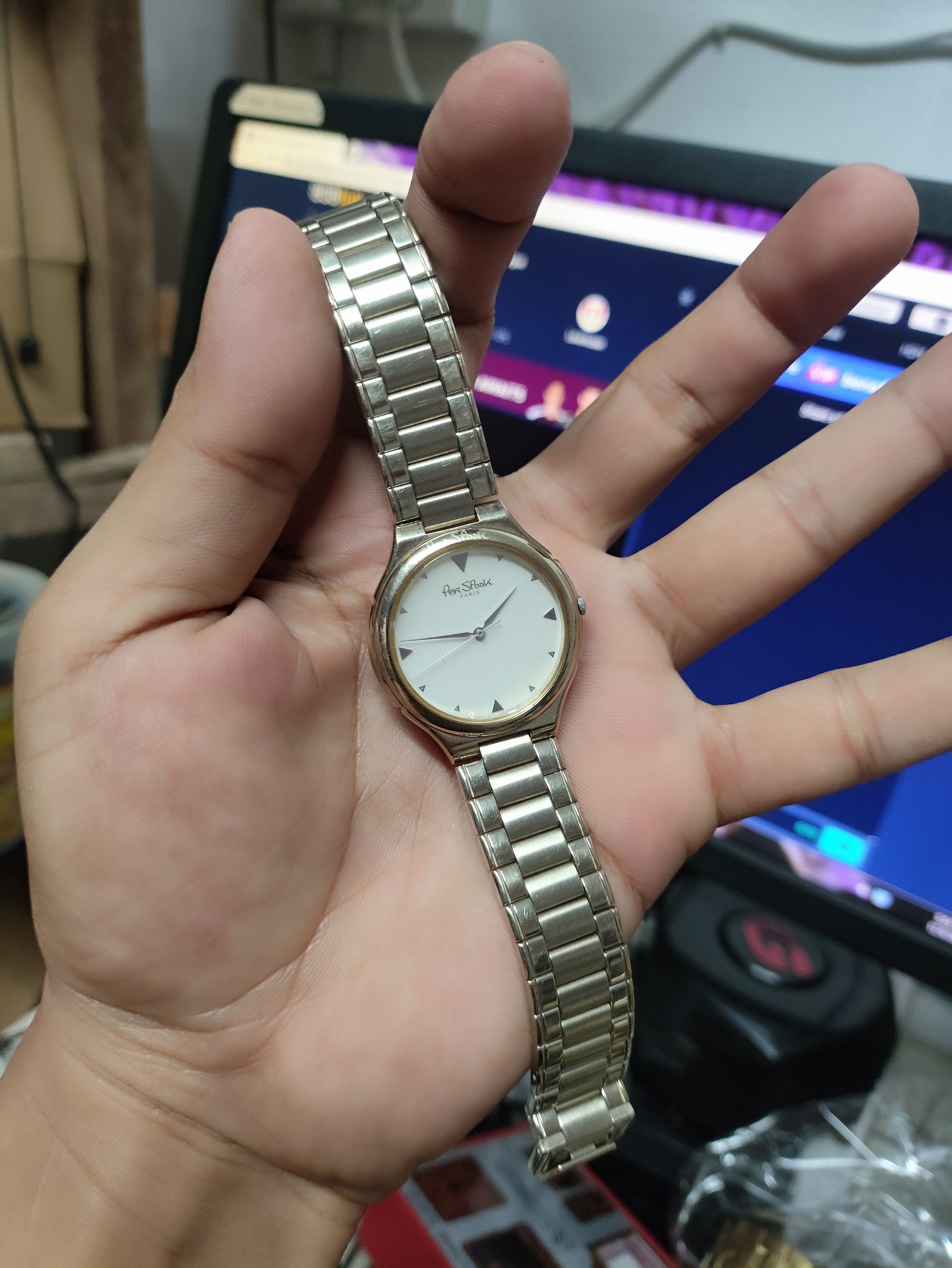 Designer × Vintage Designer Watch "PER SPOOK PARIS" Vintage Quartz Watch Stuff Size ONE SIZE - 12 Thumbnail