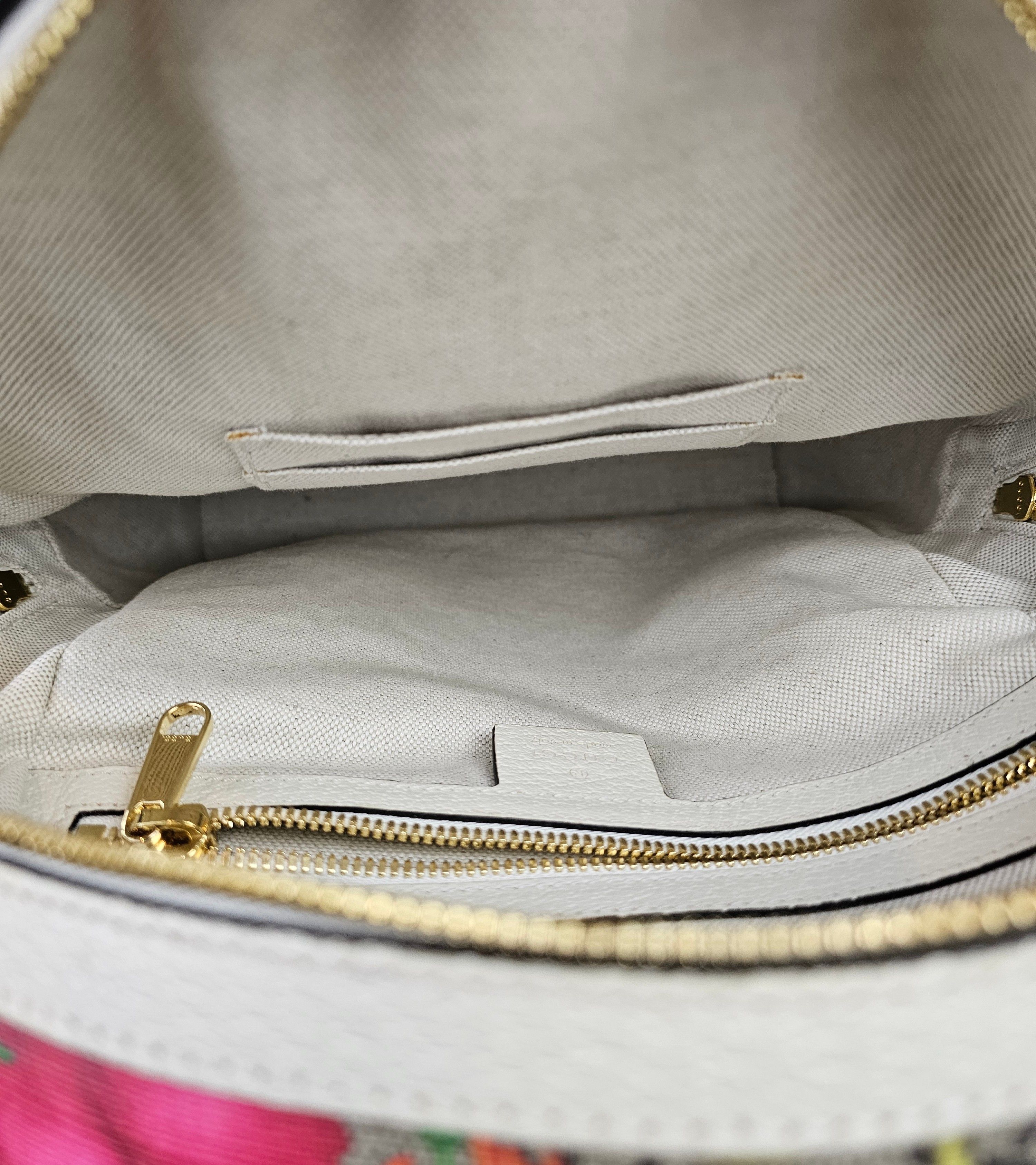 Gucci GUCCI GG Monogram Flora Web Small Ophidia Day Backpack White Size ONE SIZE - 8 Thumbnail