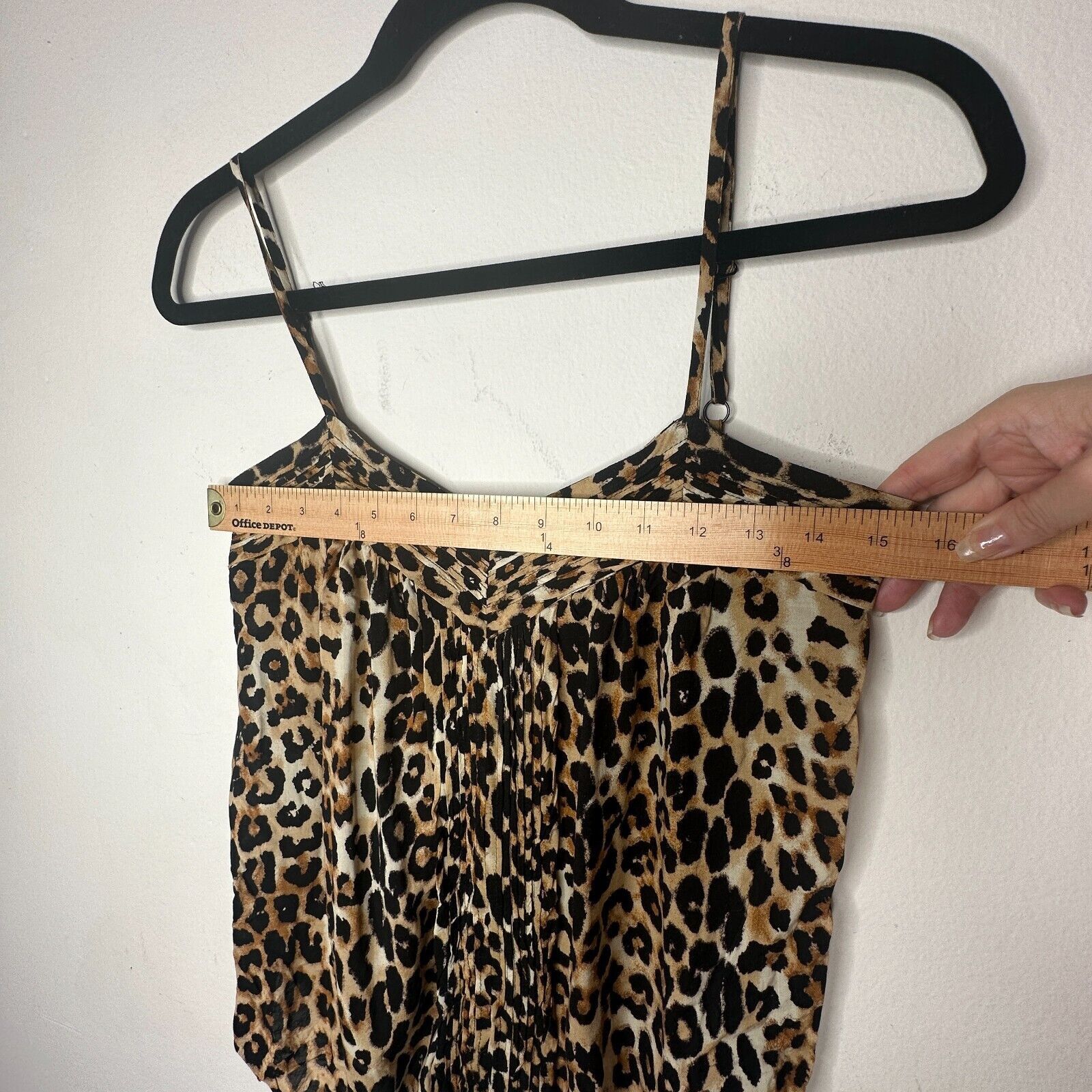 Express Express Cheetah Cami Top Ruched Elastic Waist Hem Small Size S / US 4 / IT 40 - 10 Thumbnail