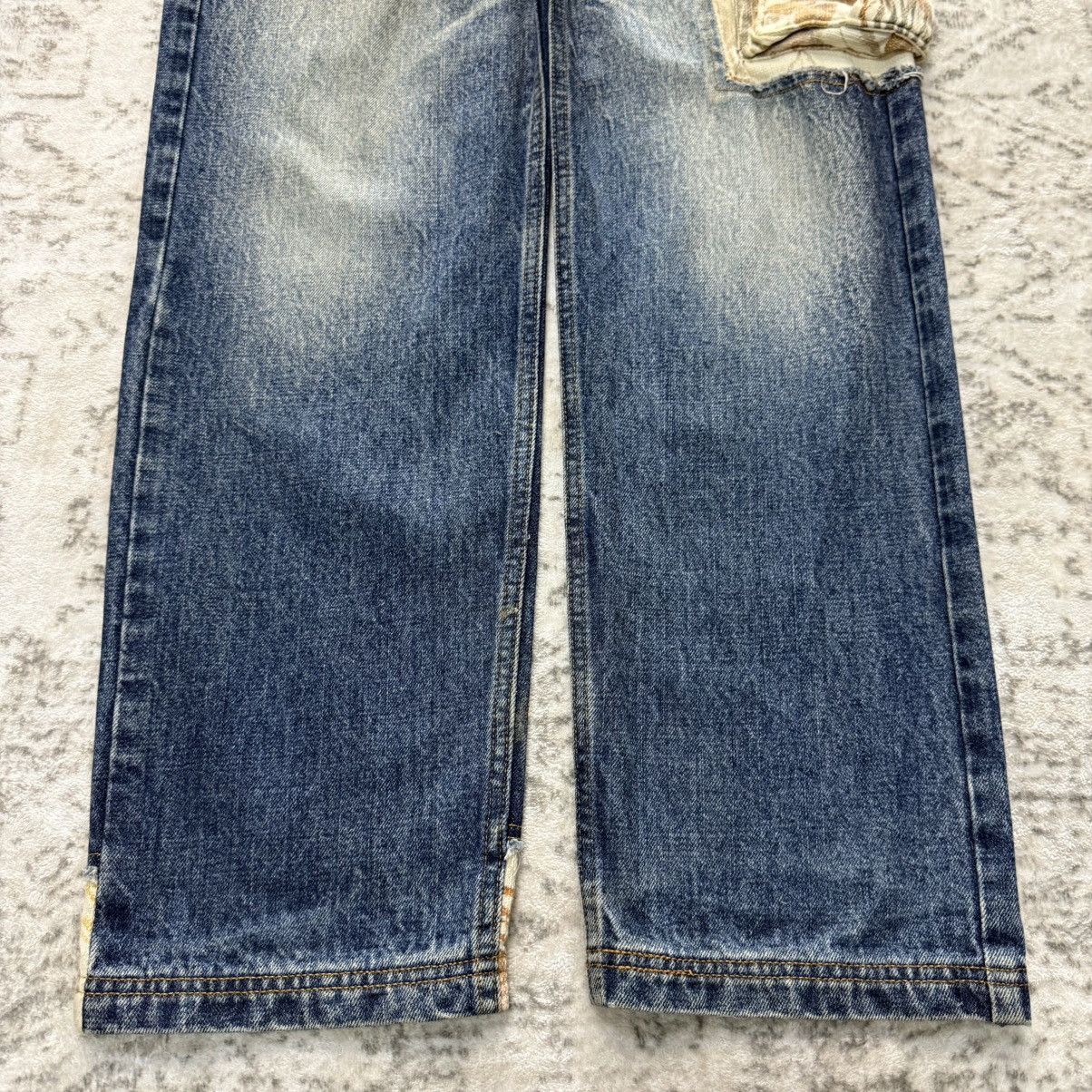 Japanese Brand Swing Incomp Japan Hybrid Cut And Sew Cargo Denim Jeans Size US 34 / EU 50 - 4 Thumbnail