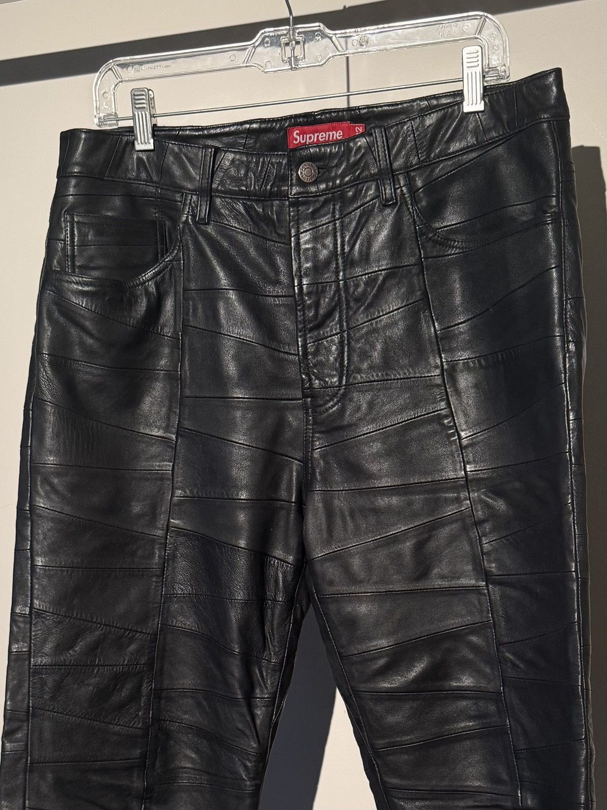 Supreme Patchwork Leather Pants