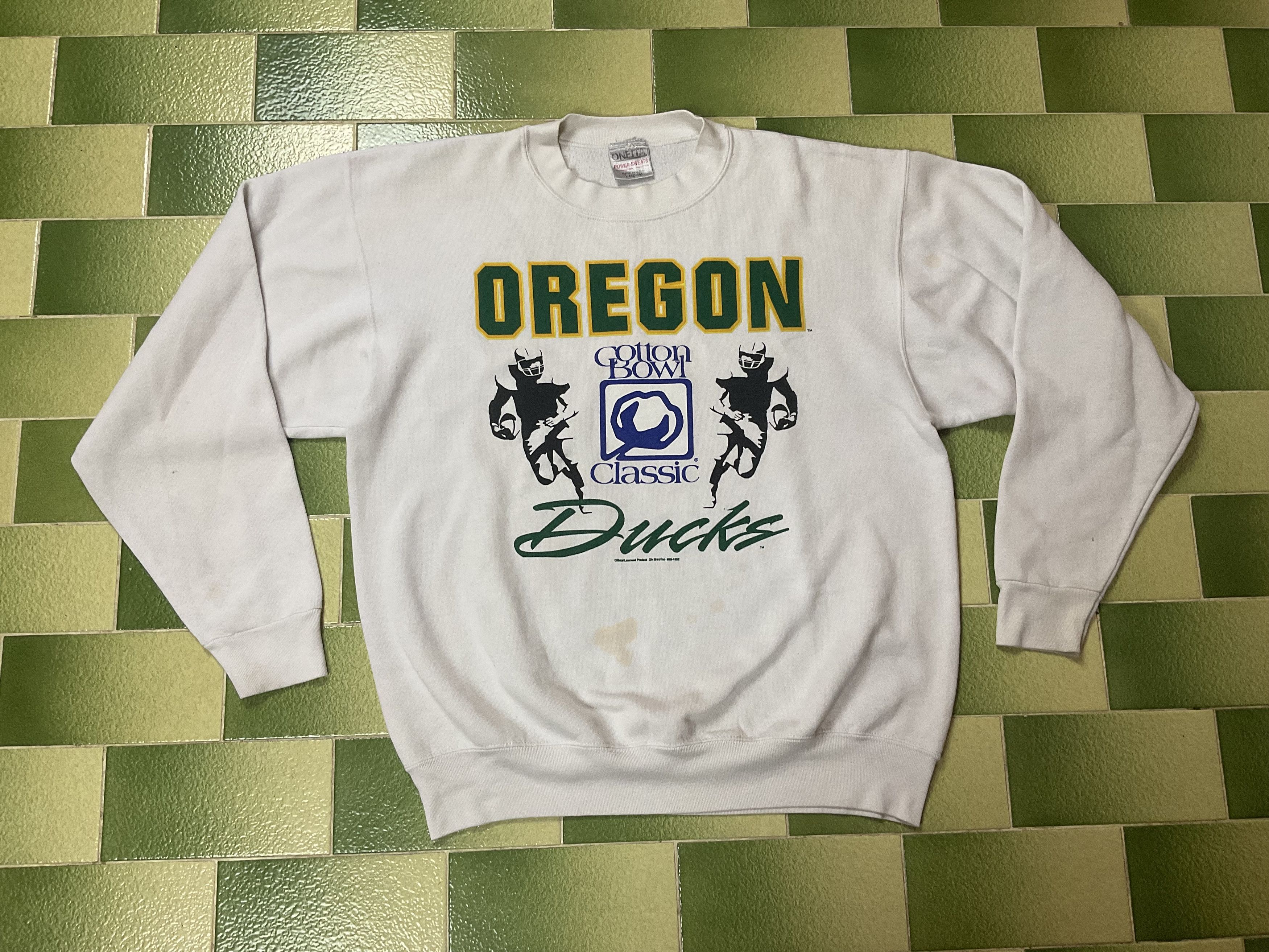 NCAA Vintage 90s Cotton Bowl Classic Oregon Ducks Sweatshirt L Size US L / EU 52-54 / 3 - 1 Thumbnail