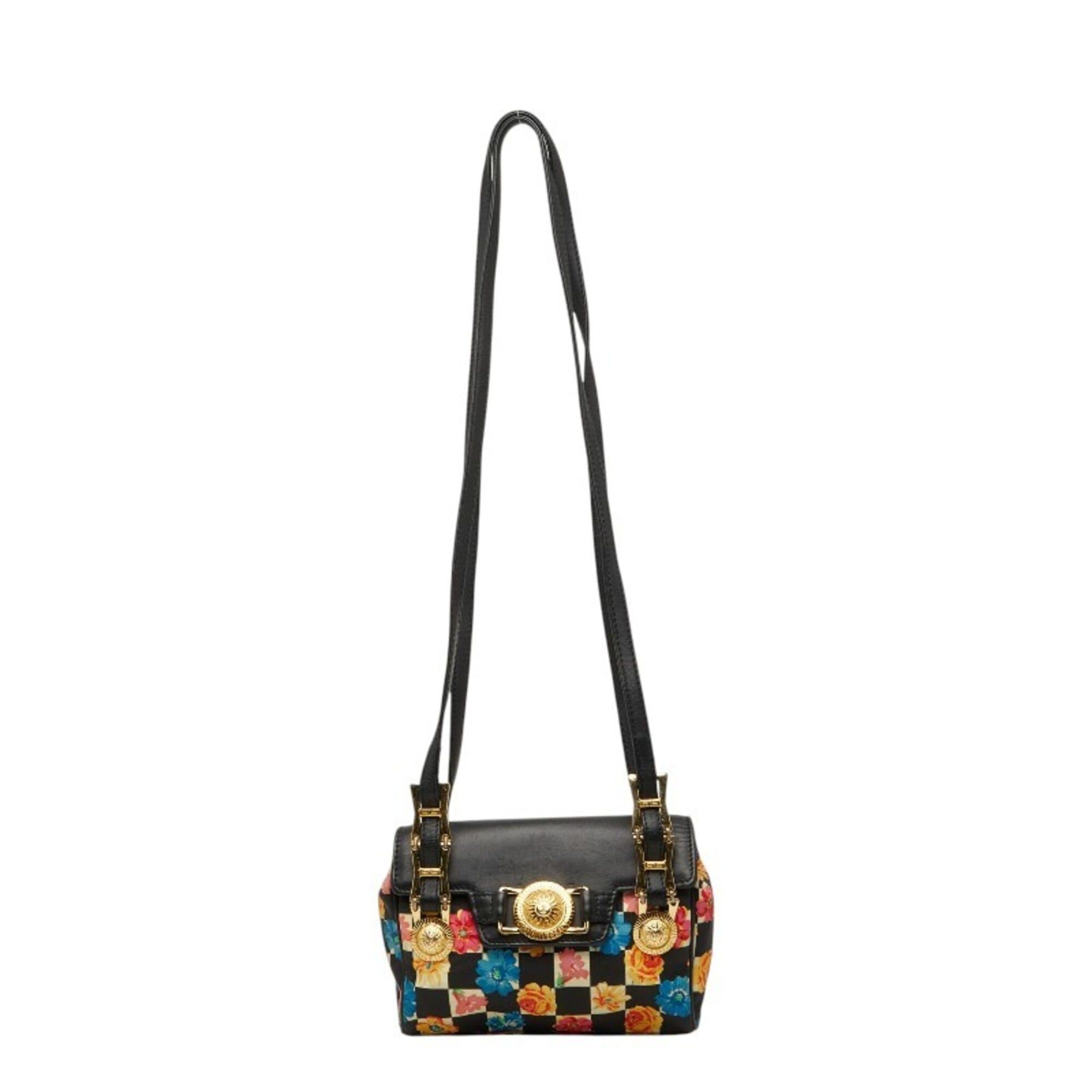 Versace Versace Sunburst Logo Tote Bag/Shoulder Bag in Embossed