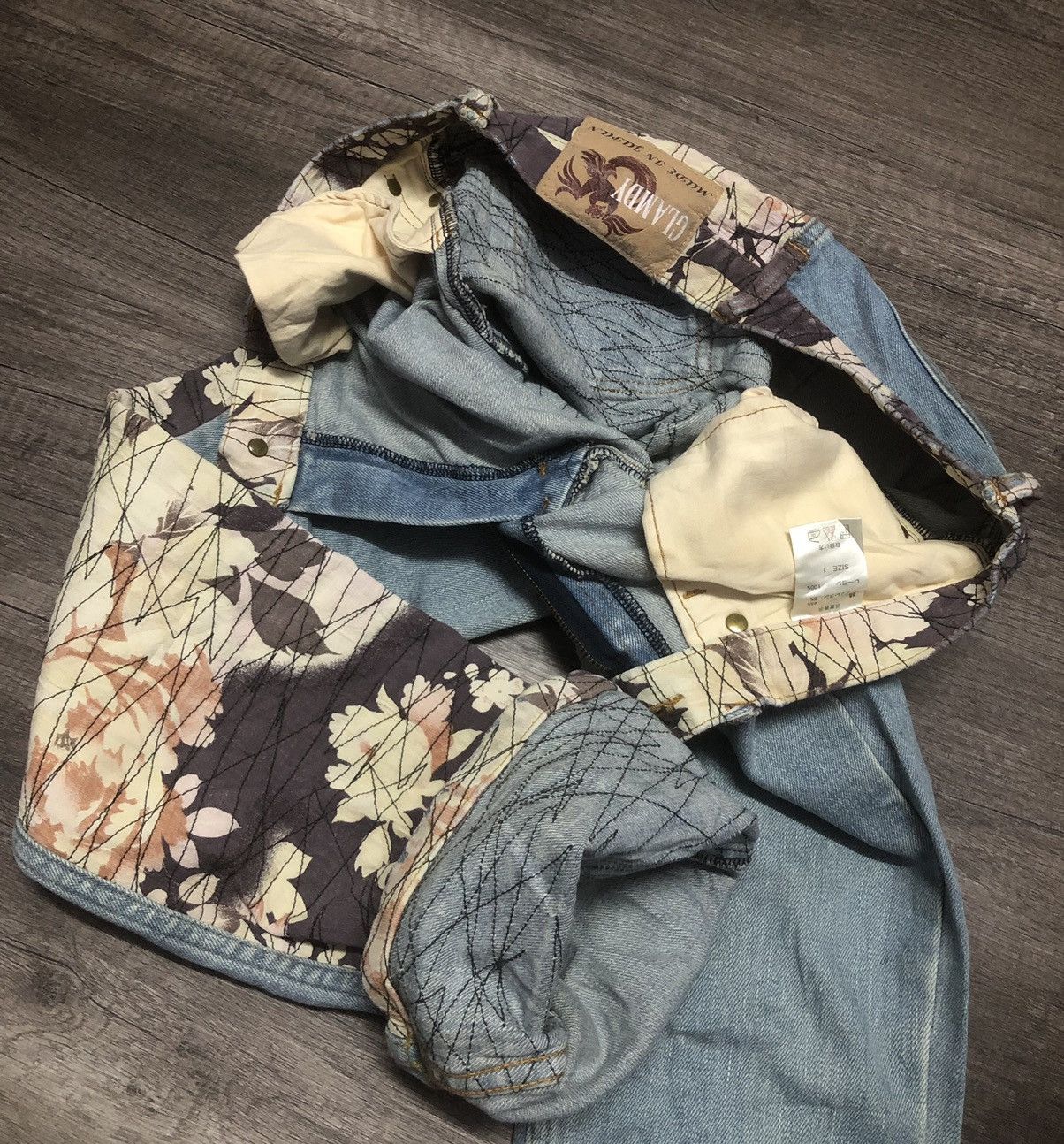 Le Grande Bleu (L.G.B.) RARE JAPANESE BRAND GLAMDY JEANS Size US 28 / EU 44 - 23 Thumbnail