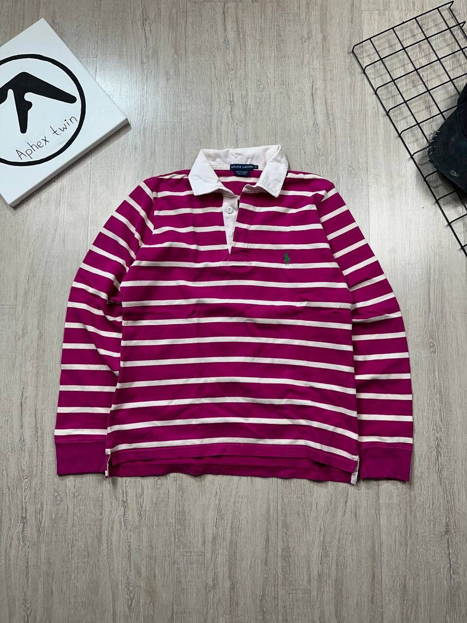 Japanese Brand × Polo Ralph Lauren × Vintage Vintage Polo Ralph Lauren Y2K Rugby long sleeve Size L / US 10 / IT 46 - 1 Thumbnail